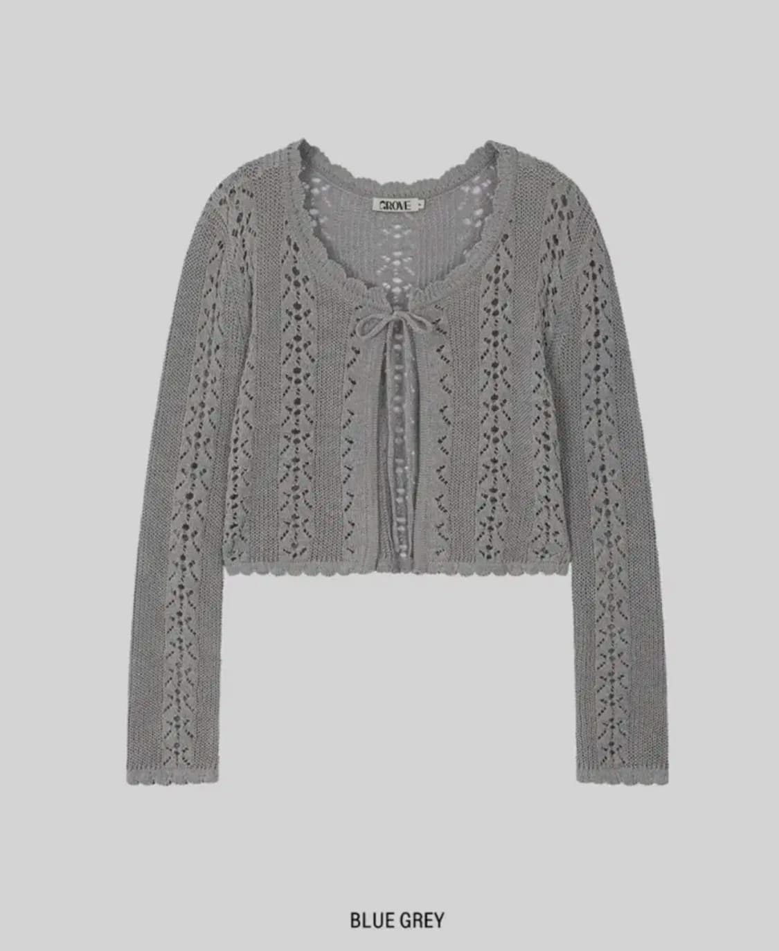 그로브 KIKO SKASHI LS CARDIGAN [BLUE GREY] 상품이미지1