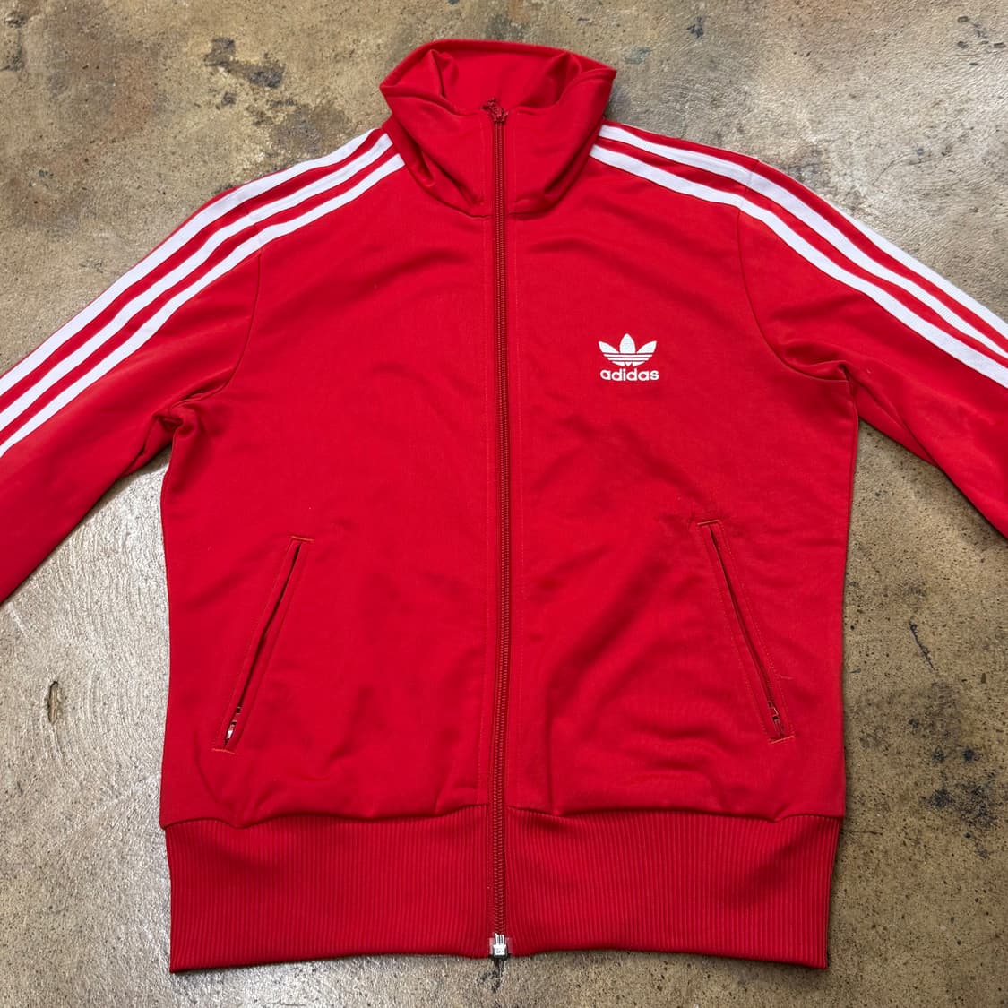 [정품/90] 아디다스 삼선 트랙탑 레드 져지 b18 상품이미지3