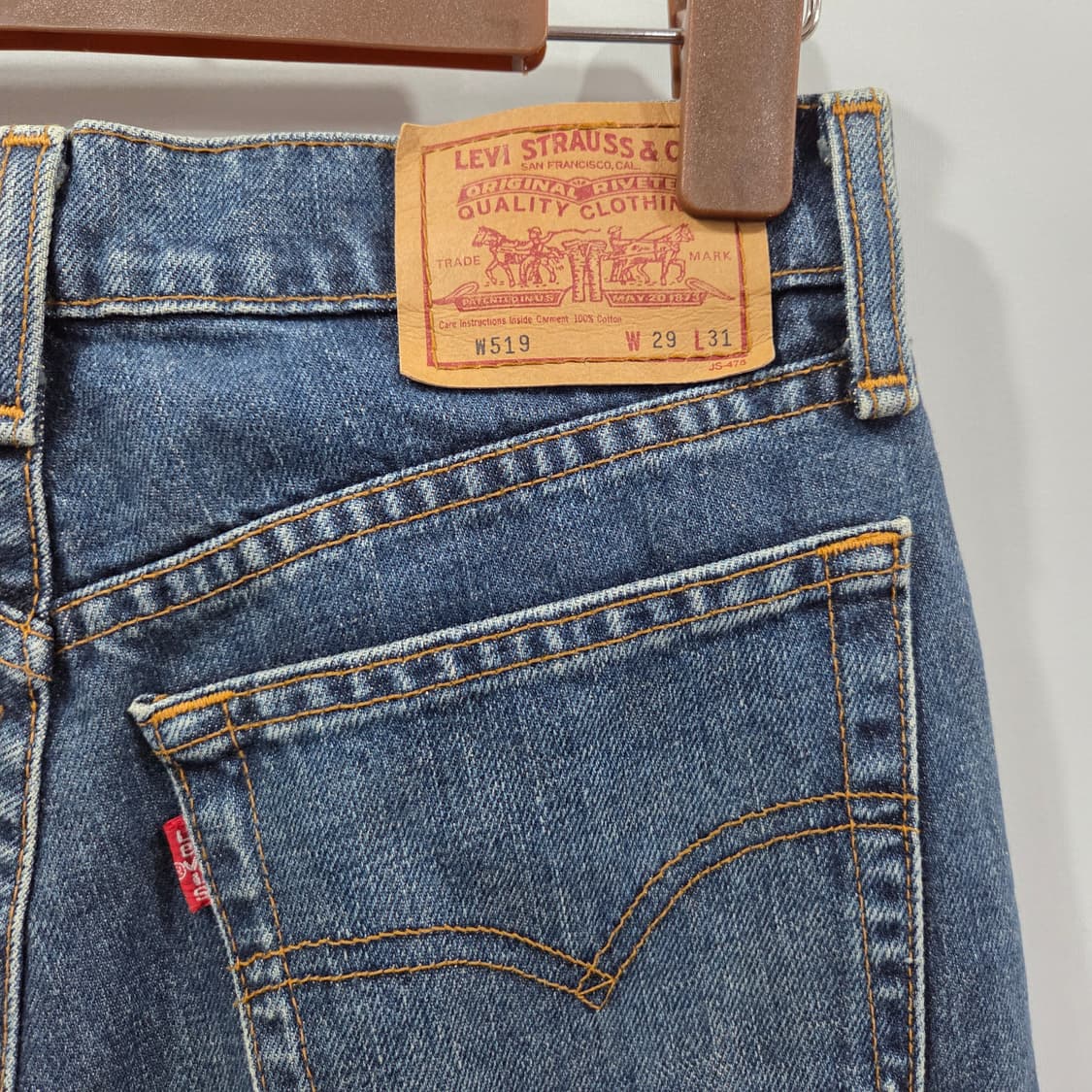 90s 리바이스 519 중청 데님팬츠 29/31 상품이미지4