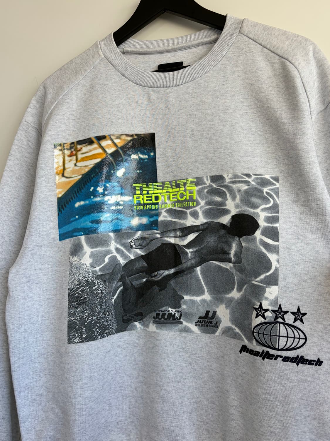 준지 2019 레드테크 맨투맨 그레이 상품이미지3