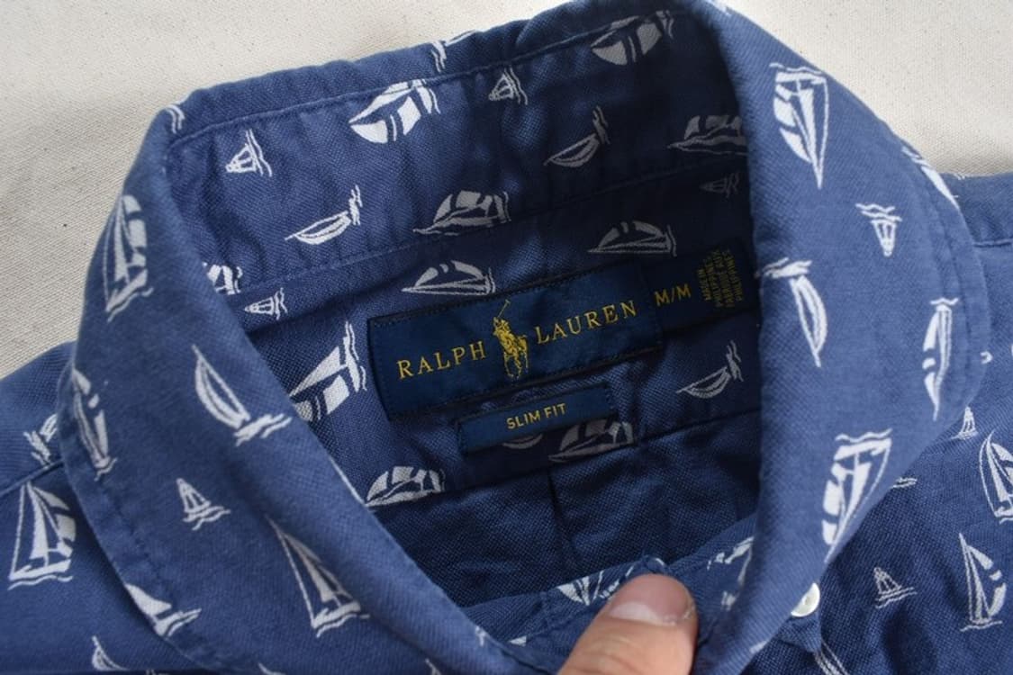 폴로 랄프로렌 슬림핏 반팔 셔츠 M0290 상품이미지5