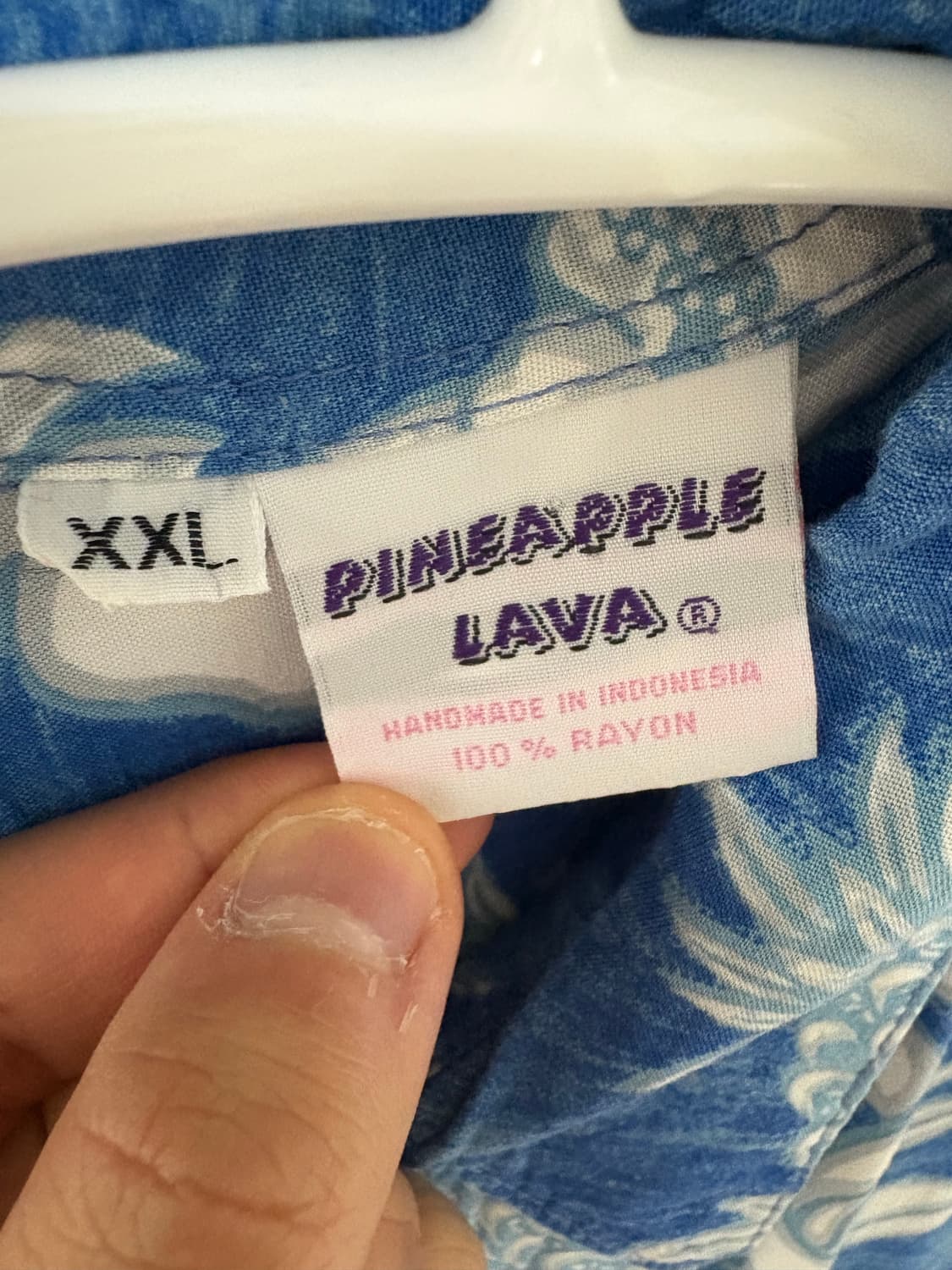 파인애플라바 블루 하와이안 셔츠(XL) 상품이미지3