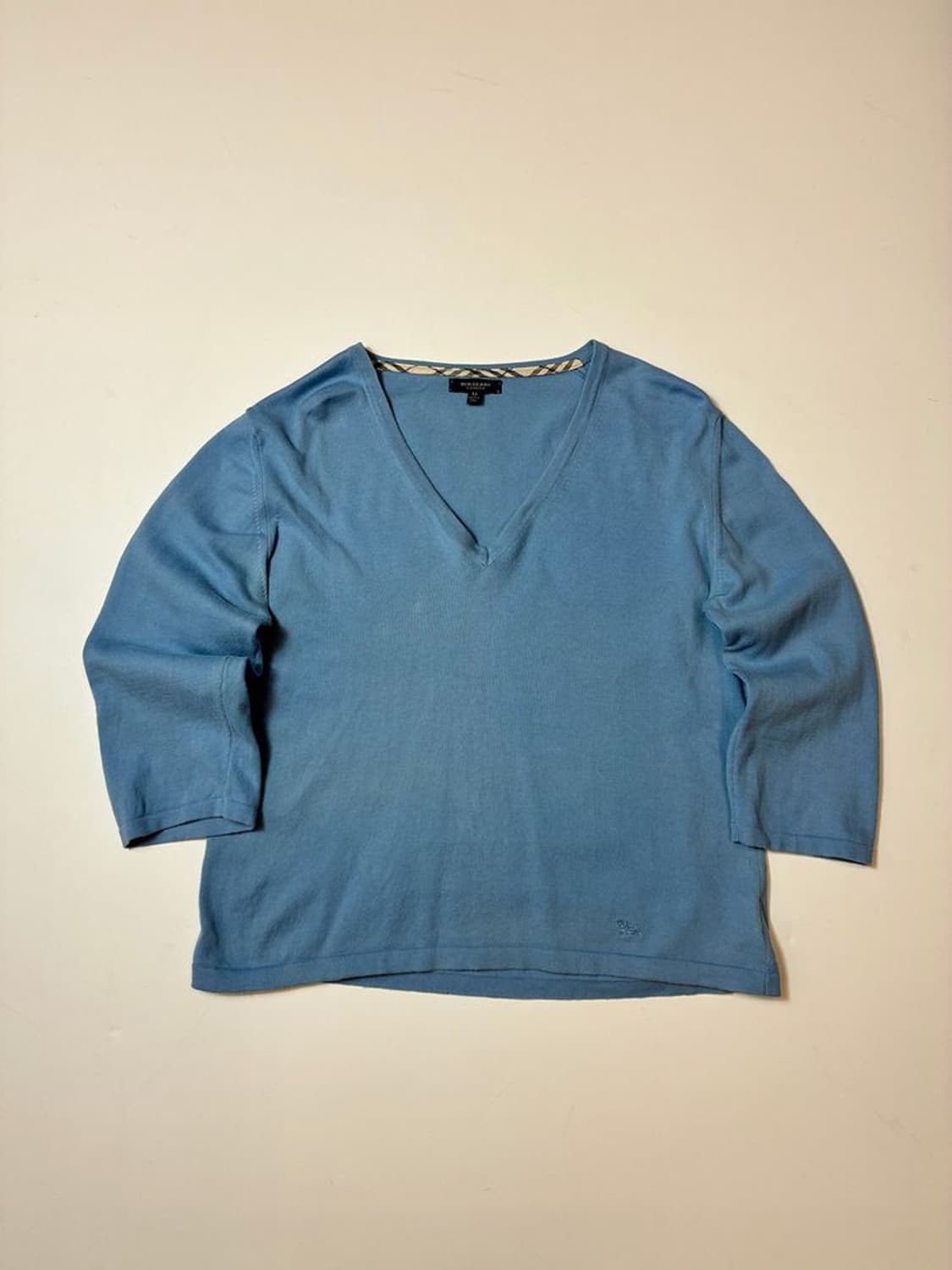 버버리 00's 코튼 브이넥 7부 니트 PN8373 상품이미지1