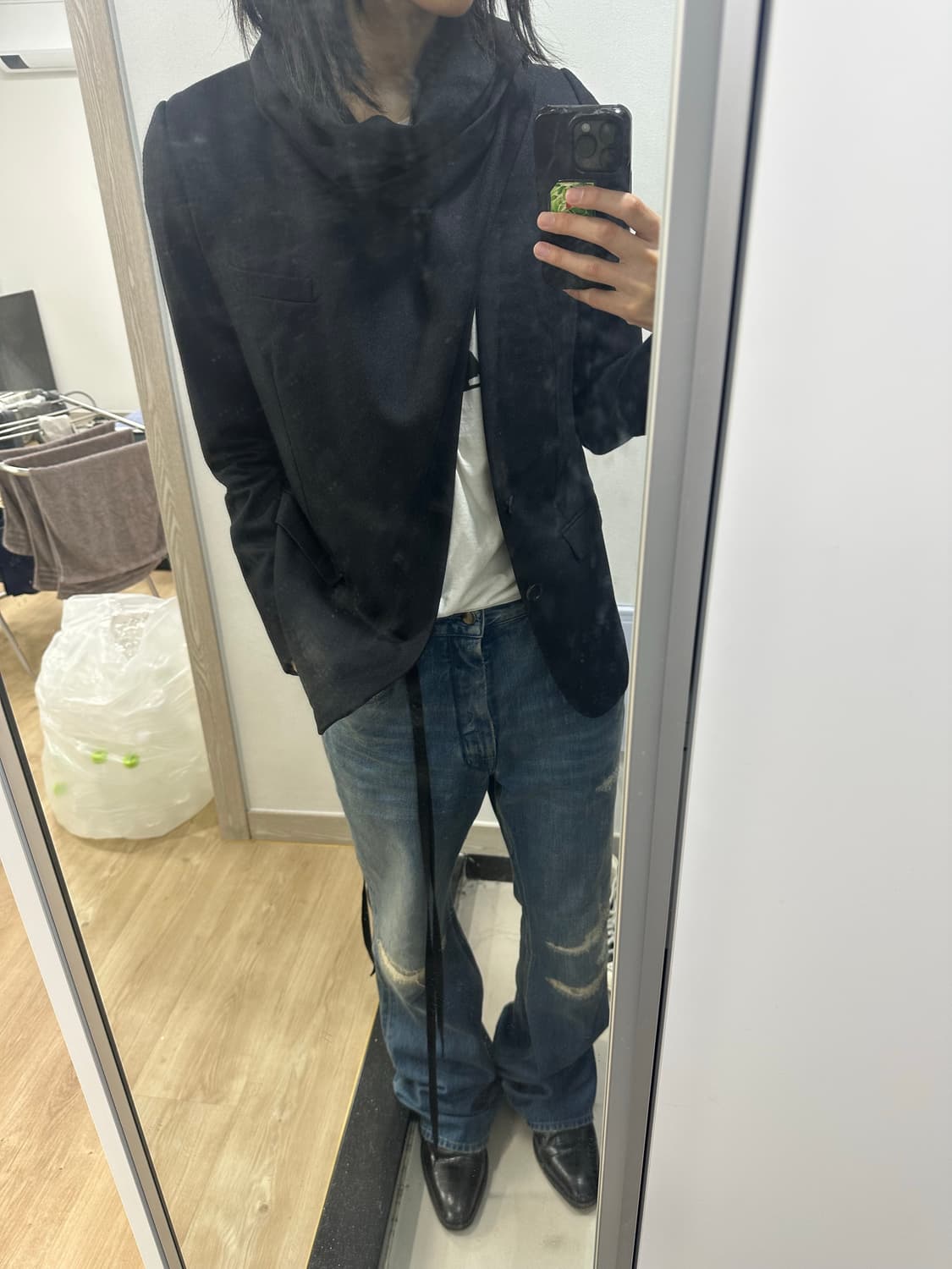 디올옴므 10aw 스카프 테일러드 자켓 상품이미지4