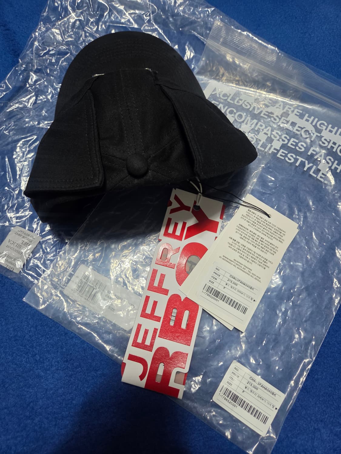 [찰스 제프리 러버보이]고양이귀 이어 캡 블랙 새제품 상품이미지3