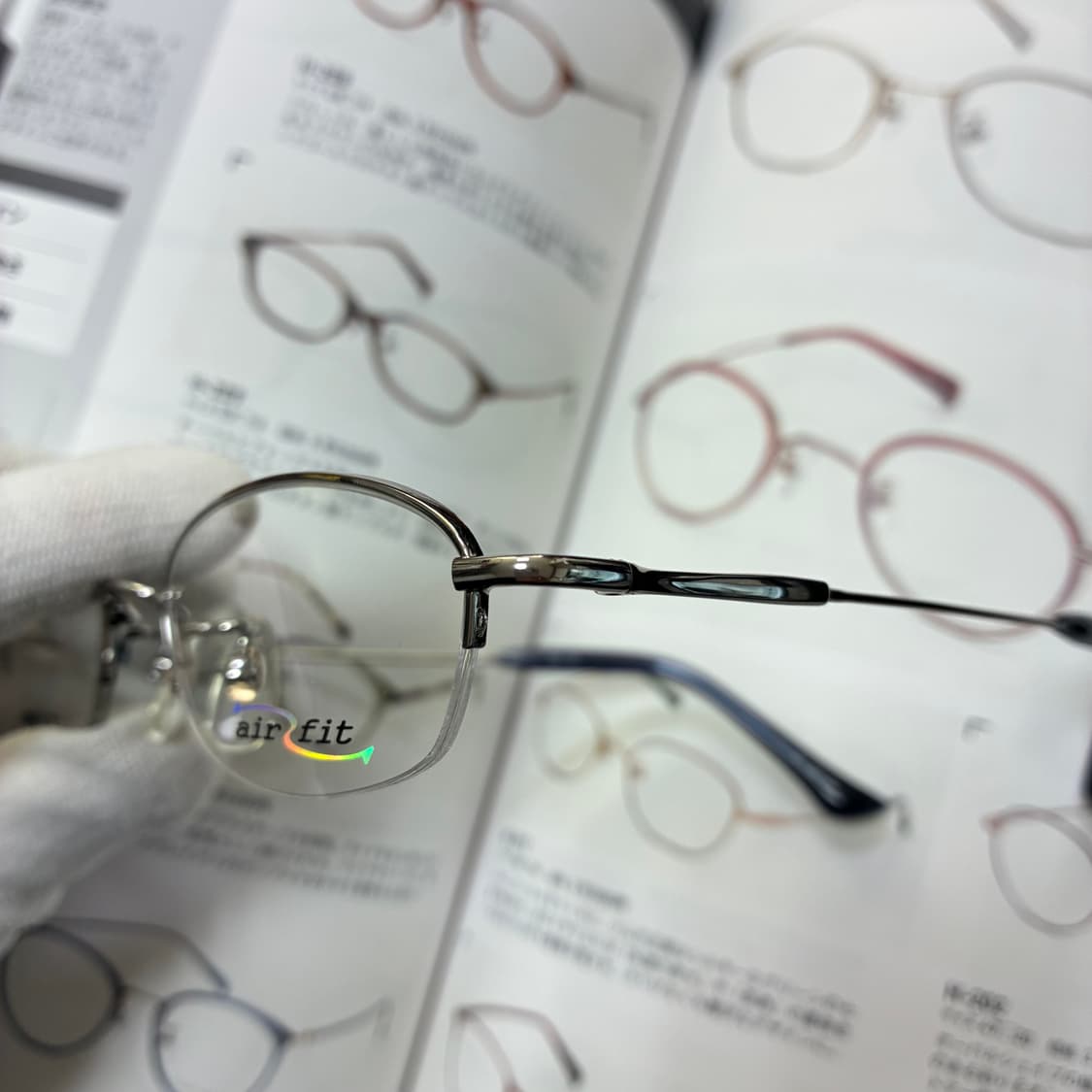 AIR FIT 에어핏 반무테 티타늄 일본 안경 상품이미지3