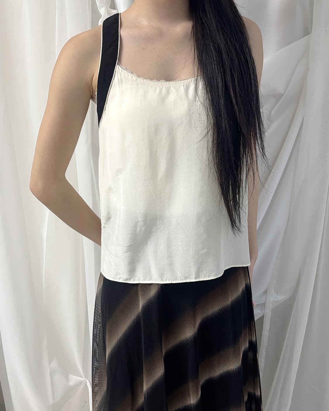 suncoo viscose color block classic vest 상품이미지9