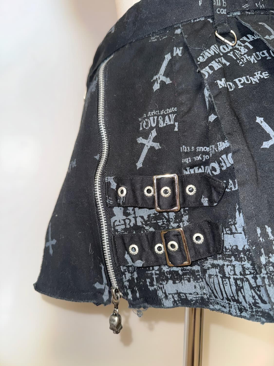 매드펑크 커스텀 랩스커트 상품이미지4