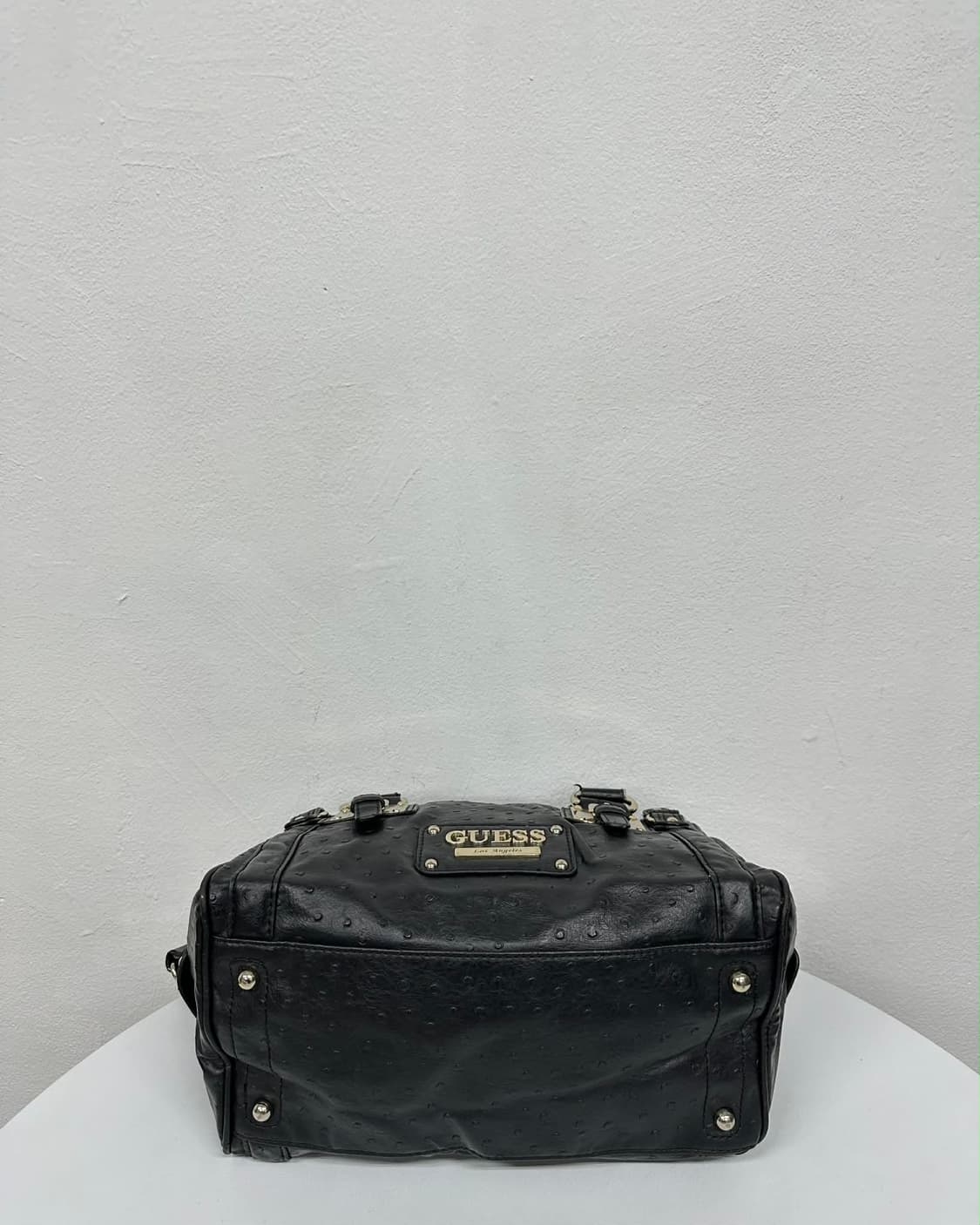 게스 Y2K 오스트리치 엠보 가죽 보스톤 숄더 & 토트백 상품이미지5