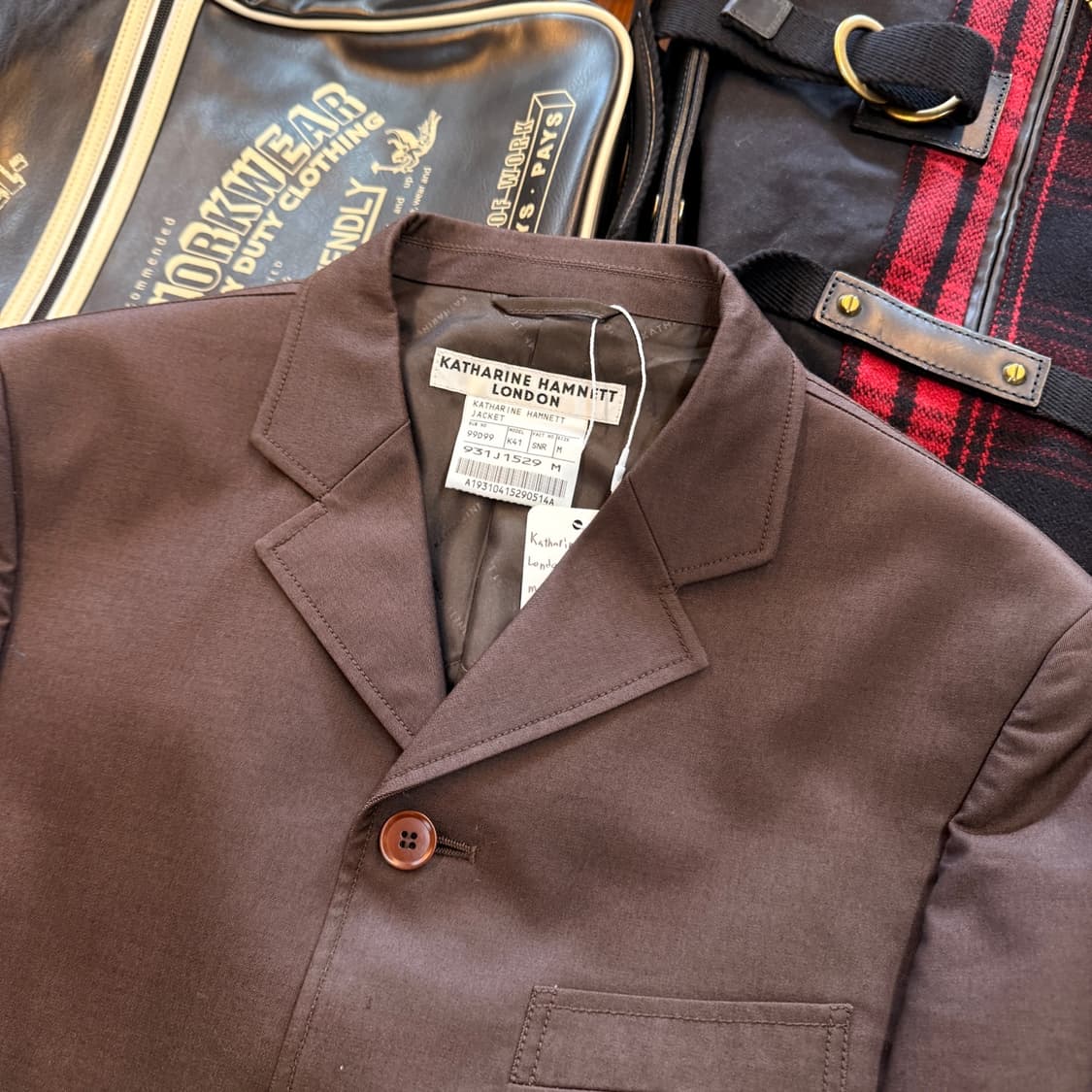 90 00S 캐서린 햄넷 4버튼 블레이저 자켓 M 상품이미지3