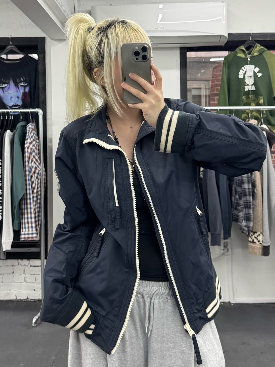 아베크롬비 패치 나일론 자켓 상품이미지5