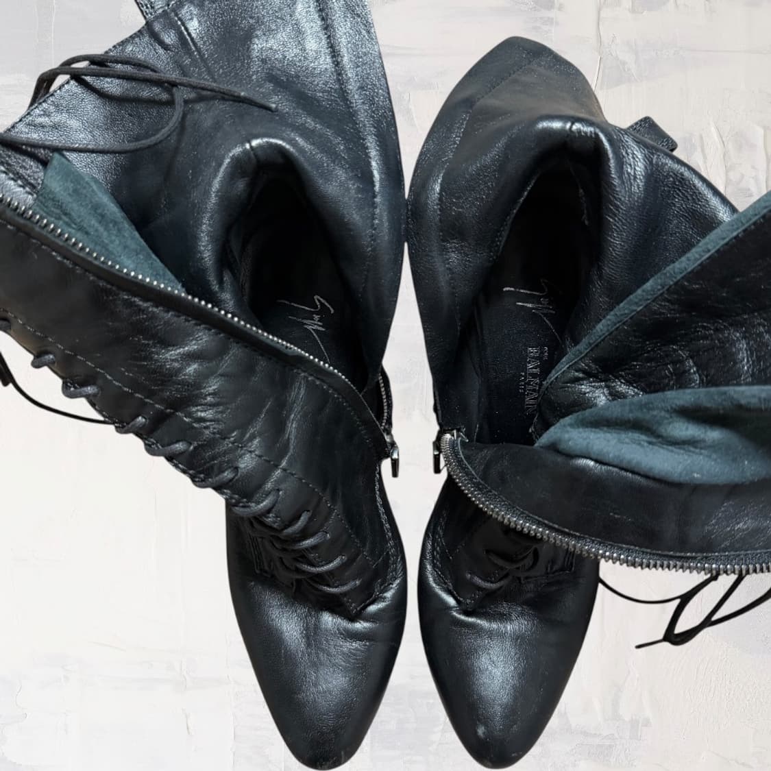 쥬세페자노티 포 발망 블랙 레이스업 힐 부츠 235/36.5 상품이미지5