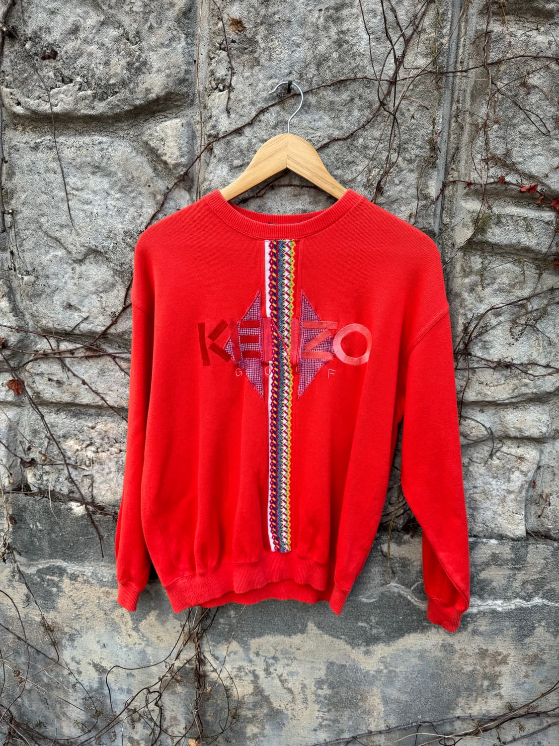 겐조 골프 니트 맨투맨 오렌지 1사이즈 상품이미지1