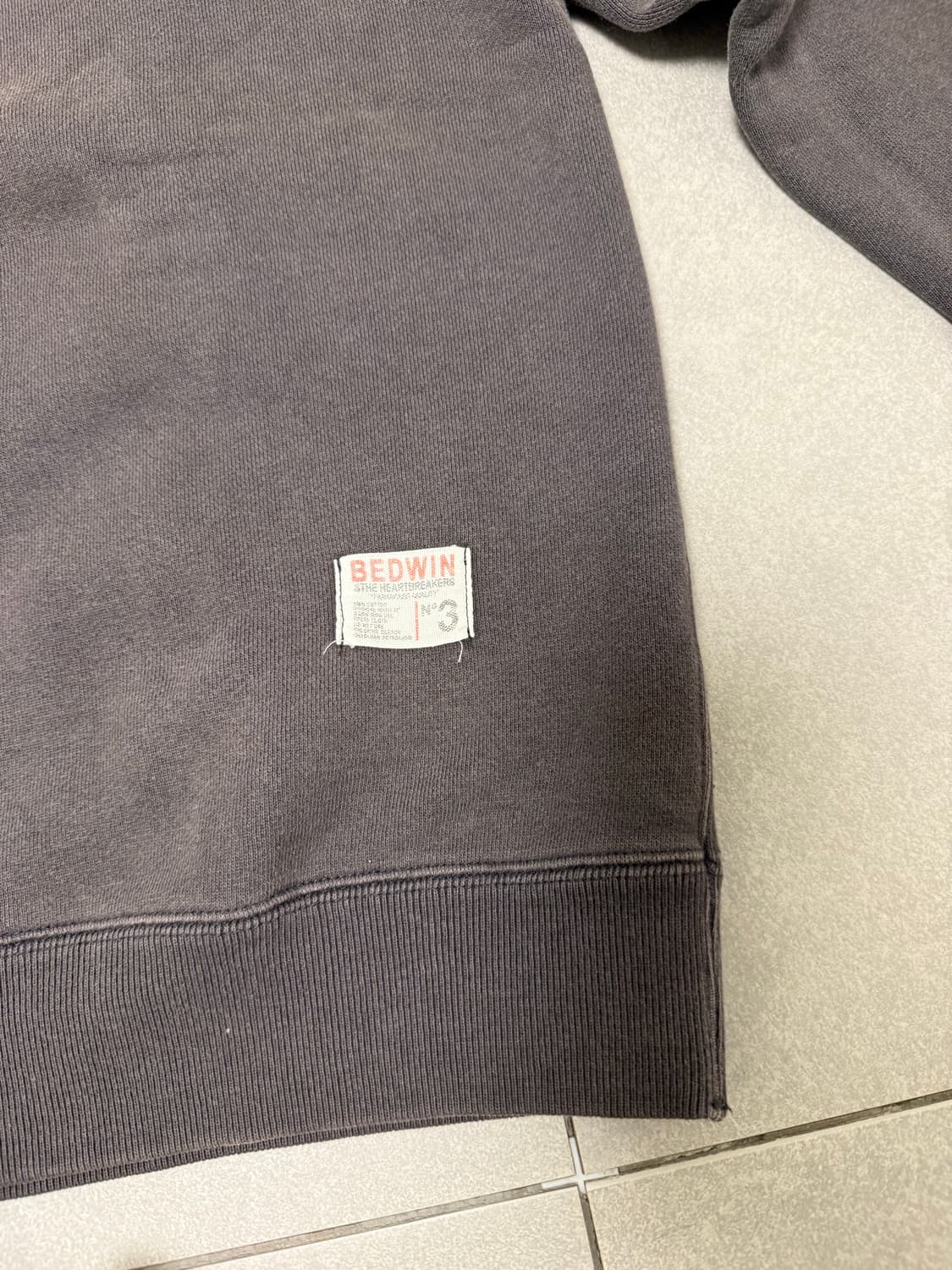 베드윈맨투맨 3사이즈 상품이미지4