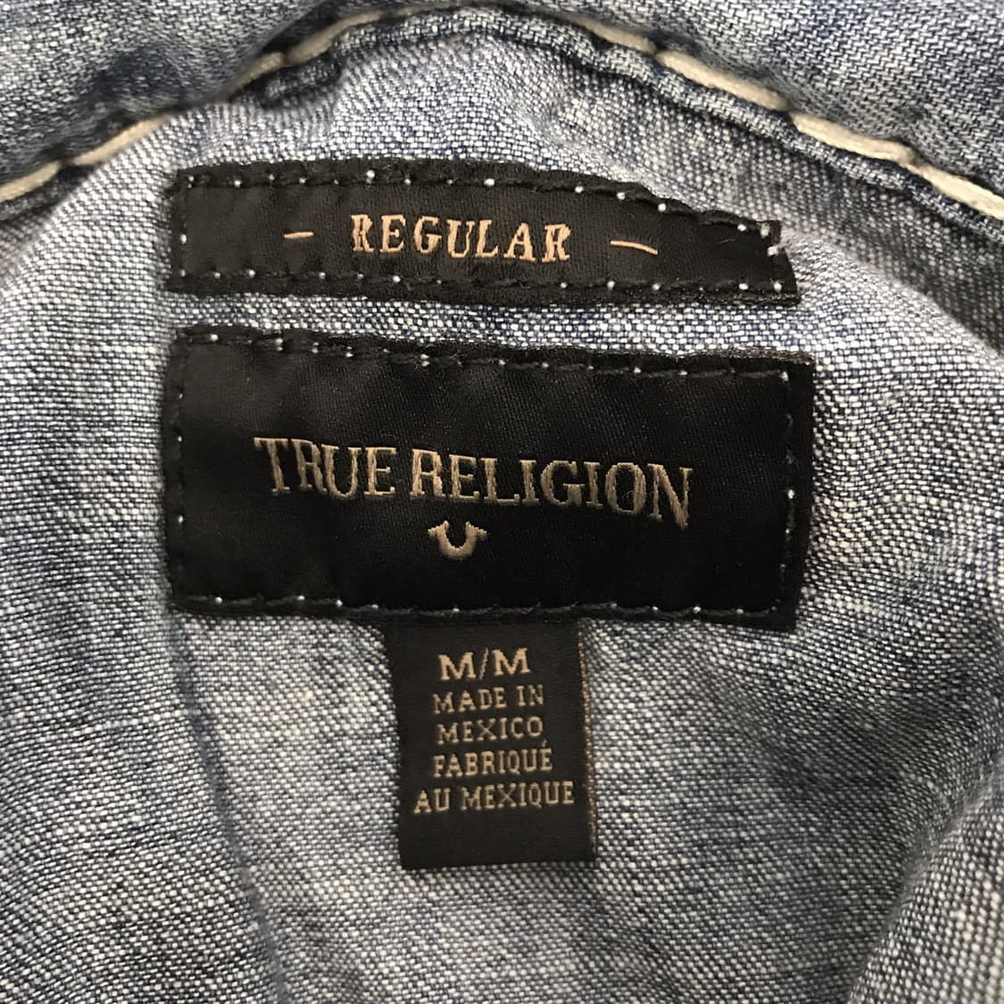 트루릴리전 USA 스티치 카우보이 데님셔츠 [M] 상품이미지5