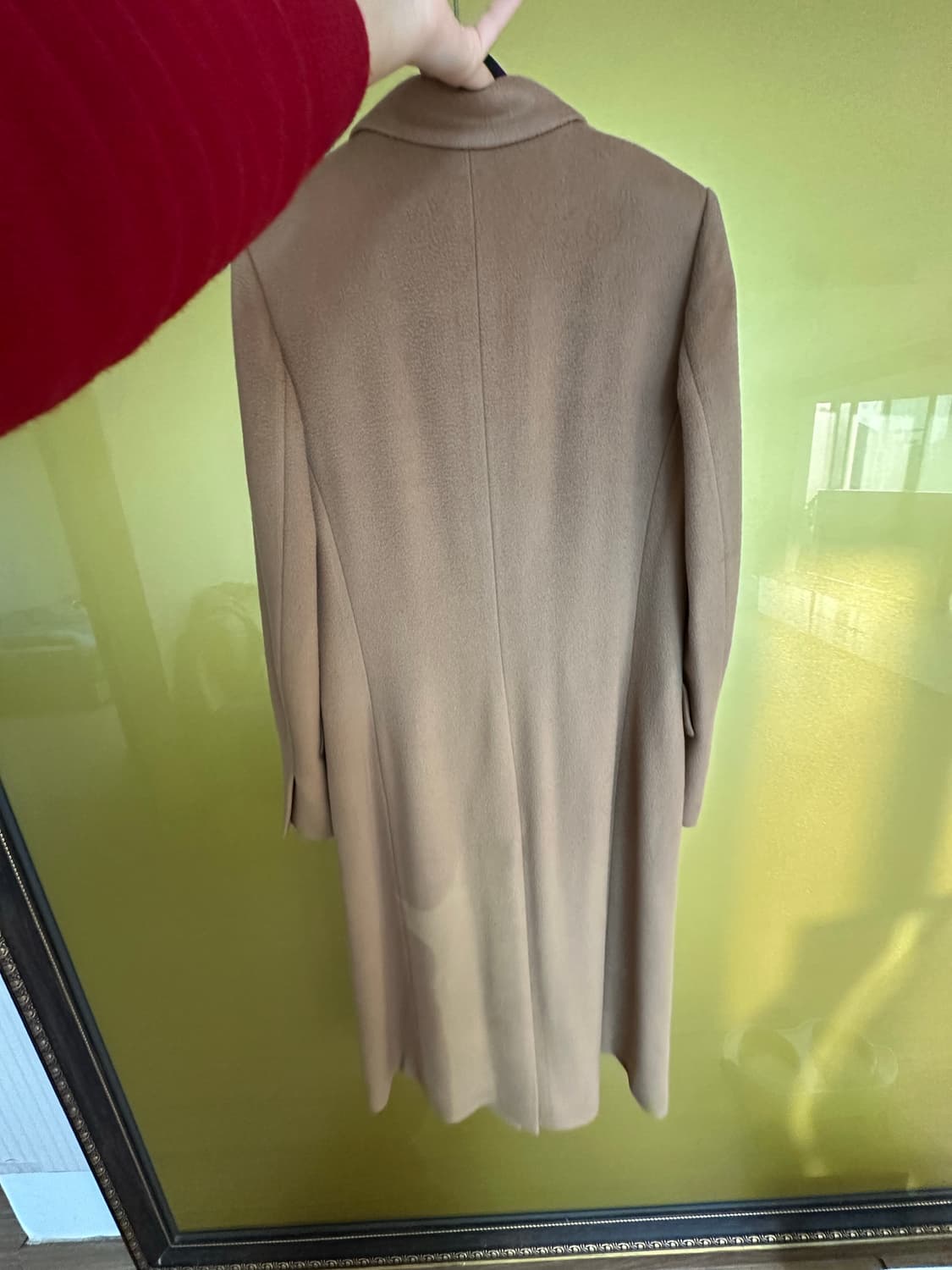 잇미샤 캐시미어 롱코트 85-160 (캐시미어100%) 1회착용 상품이미지6