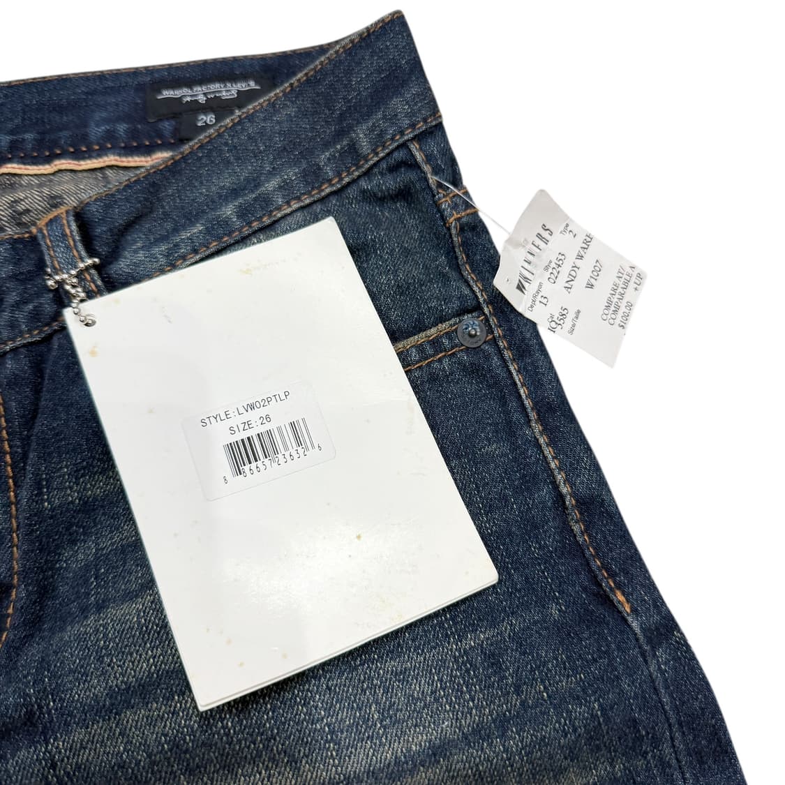 리바이스 X 앤디워홀 워홀팩토리 데님팬츠 바지 26 상품이미지4