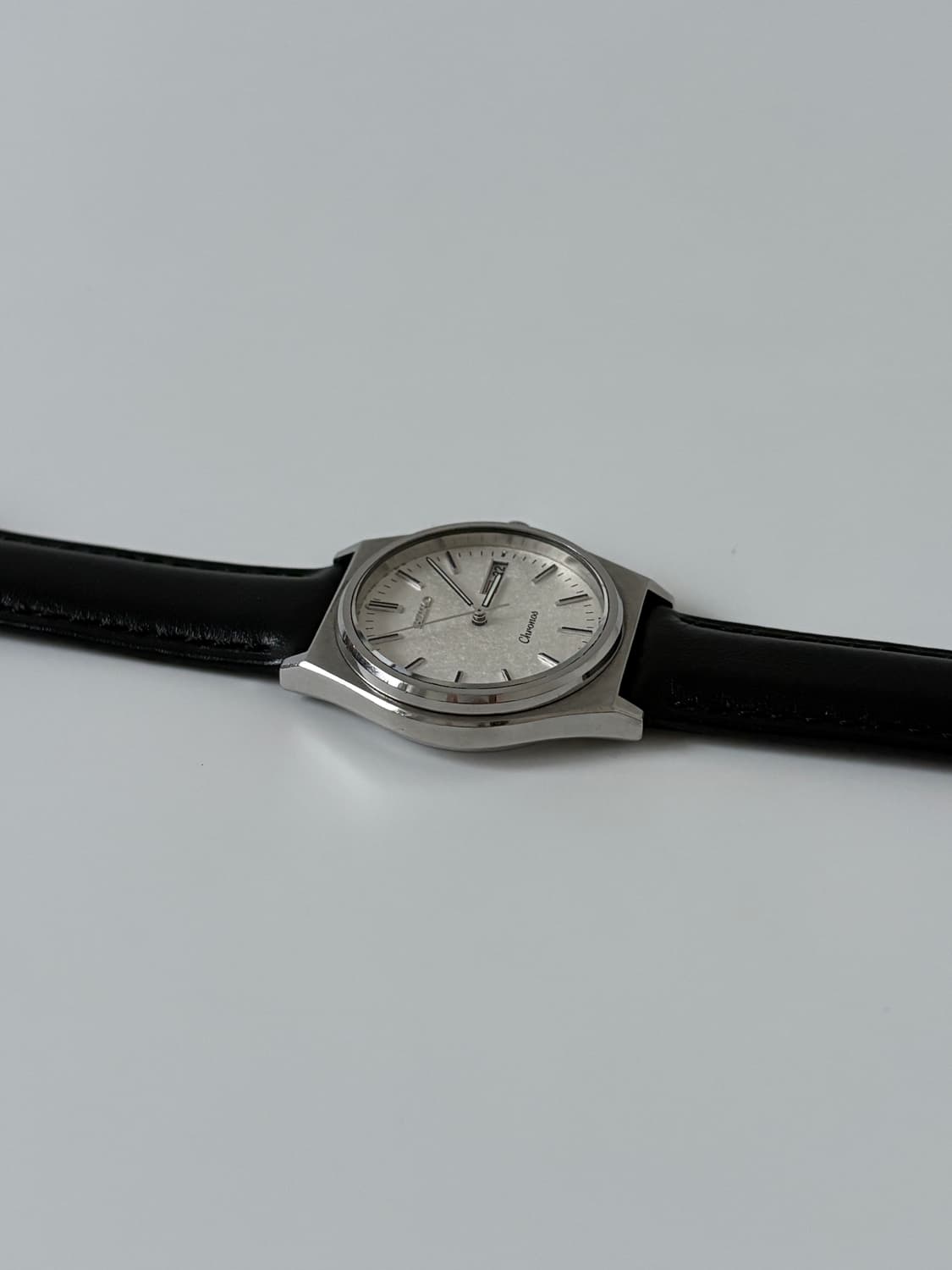 1980s Chronos Snowflake Silver Quartz  상품이미지7