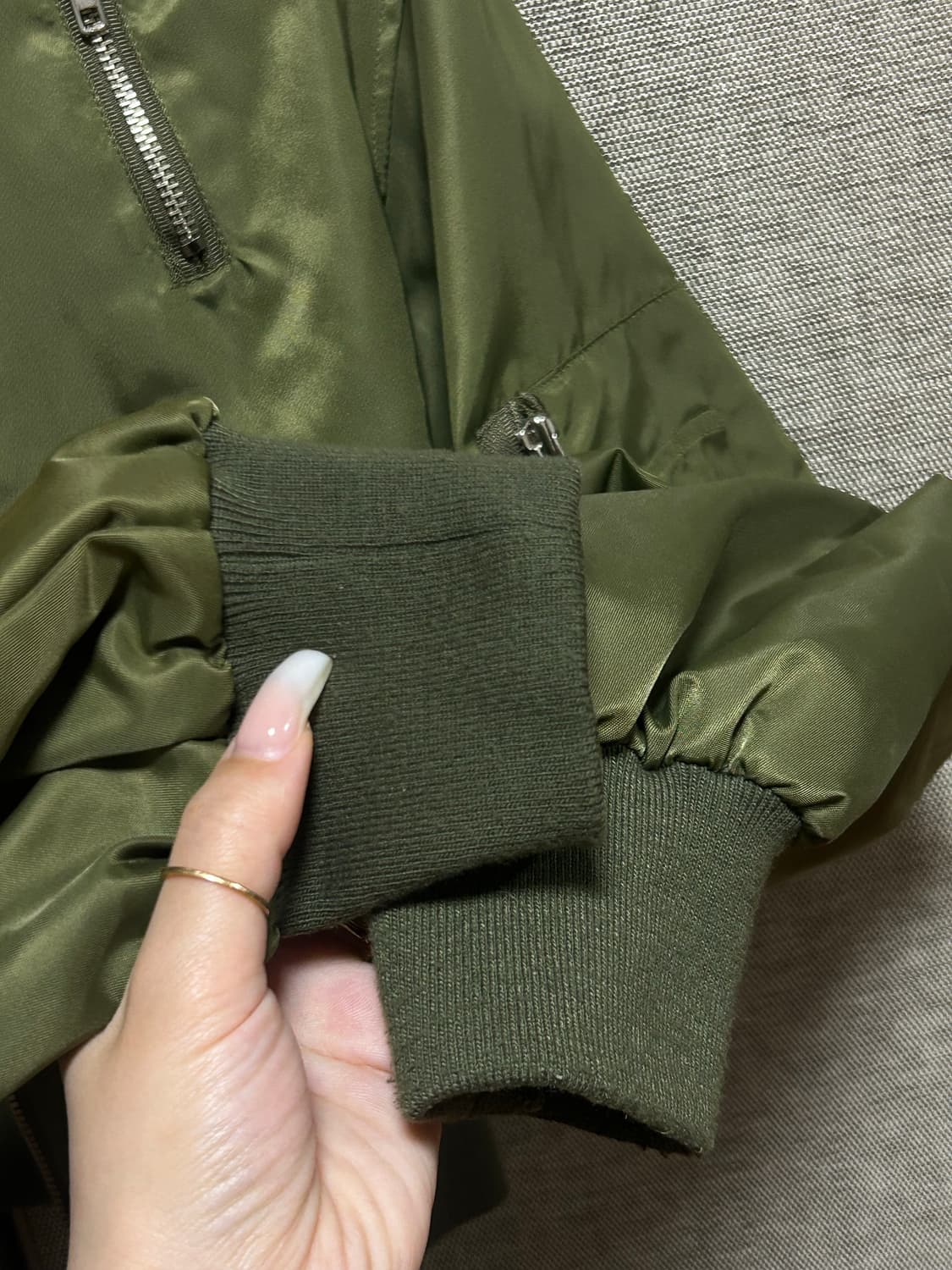 페일제이드 봄버jk 카키 상품이미지6