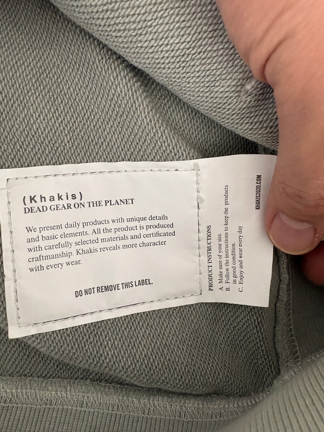 카키스 오버다이드 후디 그레이 M 상품이미지4