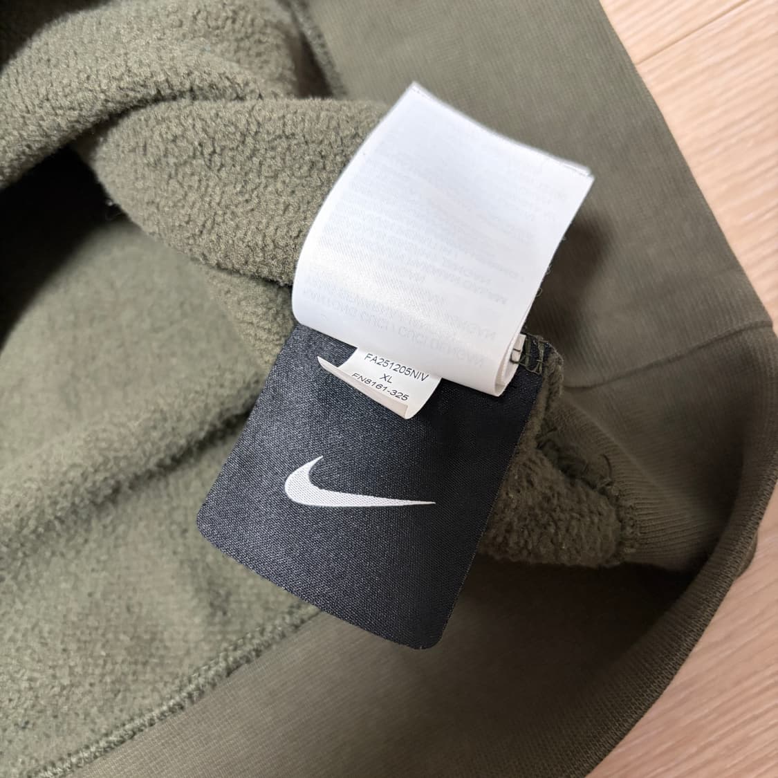 나이키 X NOCTA 녹타 플리스 CS 크루 카고 카키 맨투맨 상품이미지5