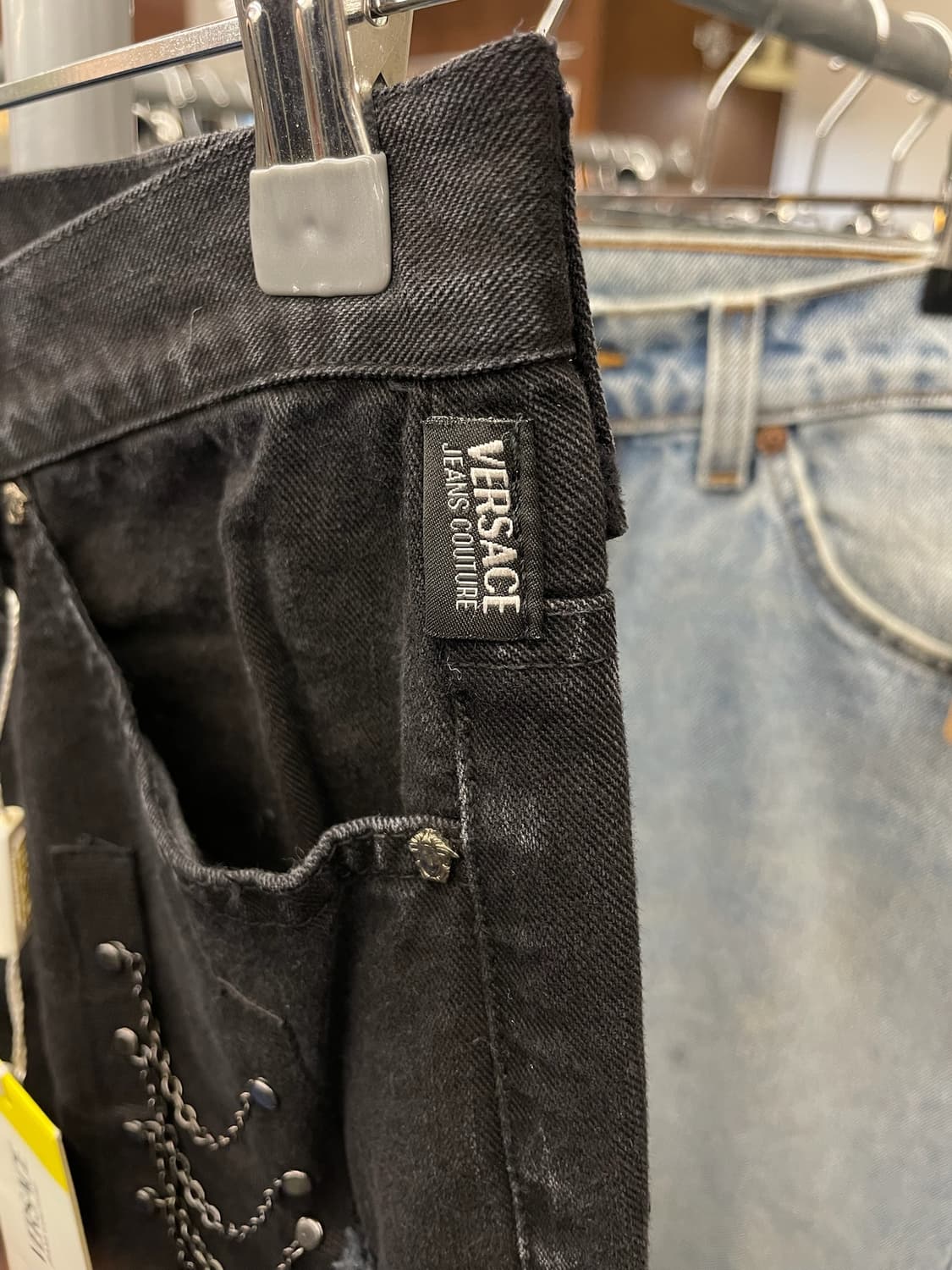 Versace 베르사체 진스 쿠뛰르 체인 부츠컷 팬츠 상품이미지7