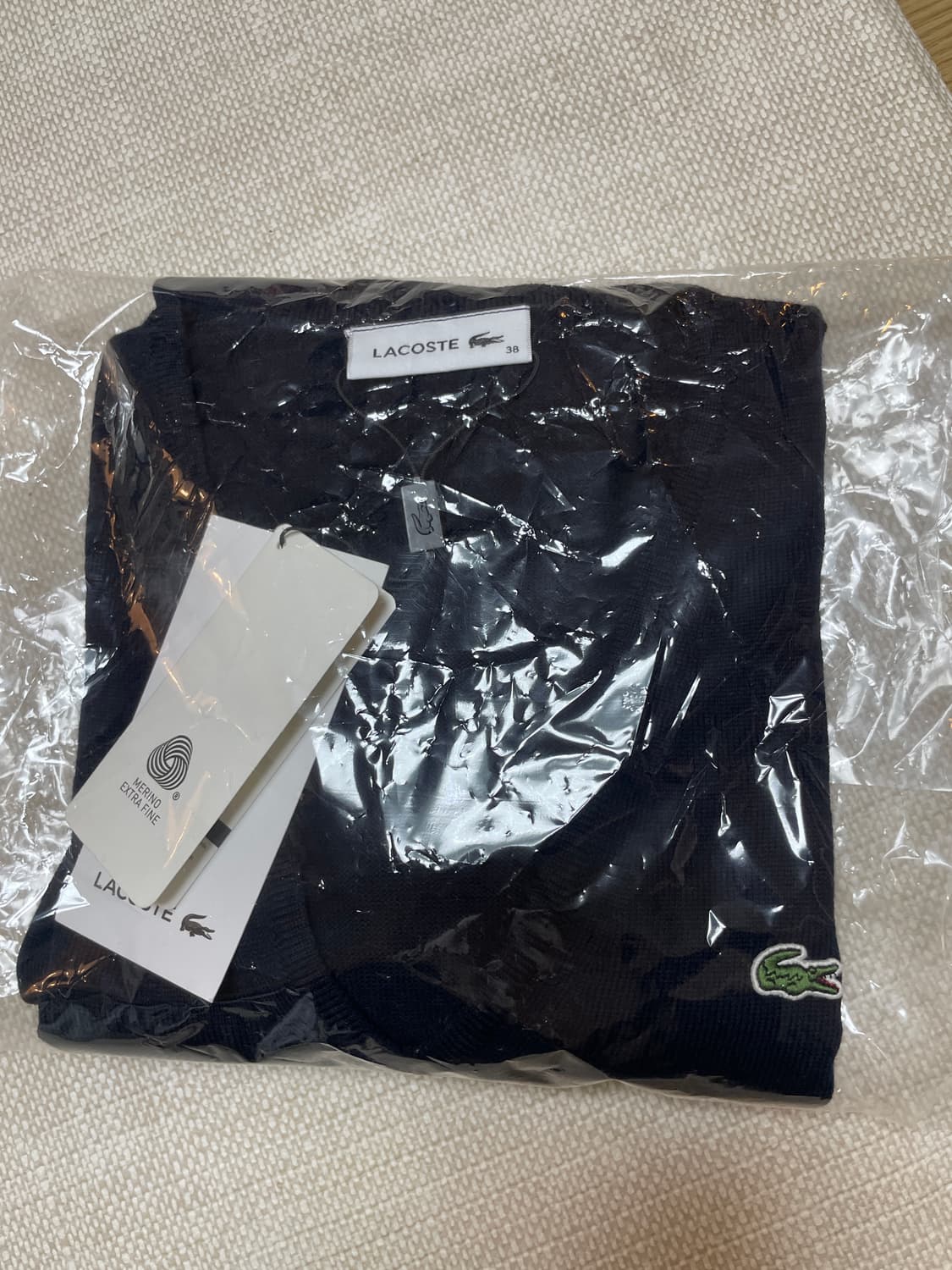 [택O새제품] 라코스테 FW 울100% 테니스 스웨터 - V넥 니트 네이 상품이미지9