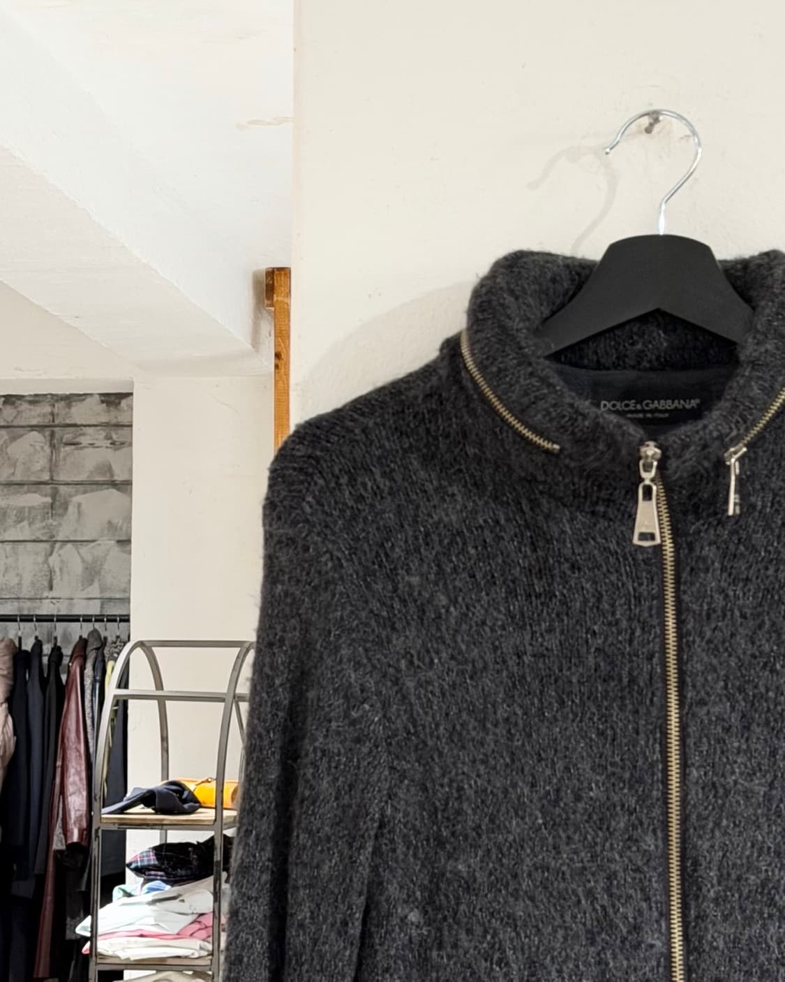 돌체앤가바나 차콜 울 블랜드 집업 자켓 상품이미지2