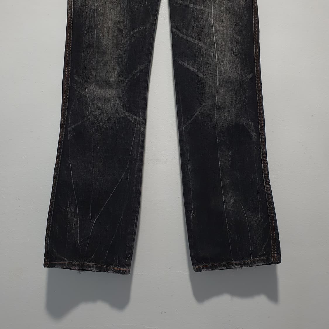 에드윈 웨스턴 흑청 데님 팬츠 Blue Trip 도밍고 세미 플레어 진 상품이미지3