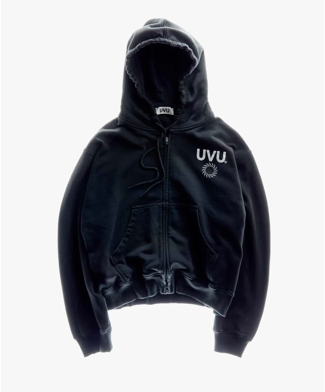 UVU 인시그니아 지퍼 후드 블랙 XL 상품이미지1