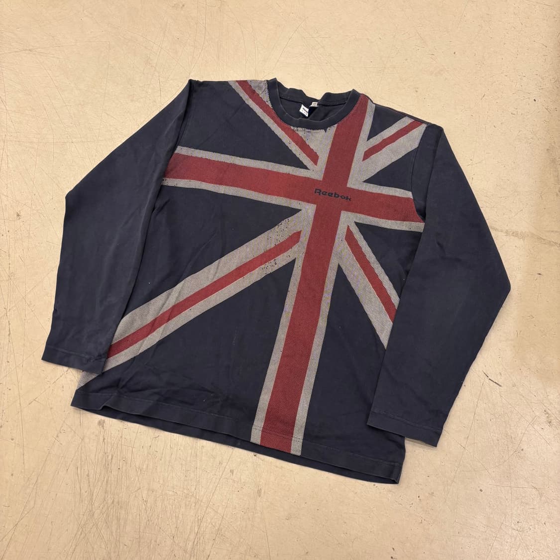 리복 유니언잭 빅로고 네이비 롱슬리브 상품이미지1