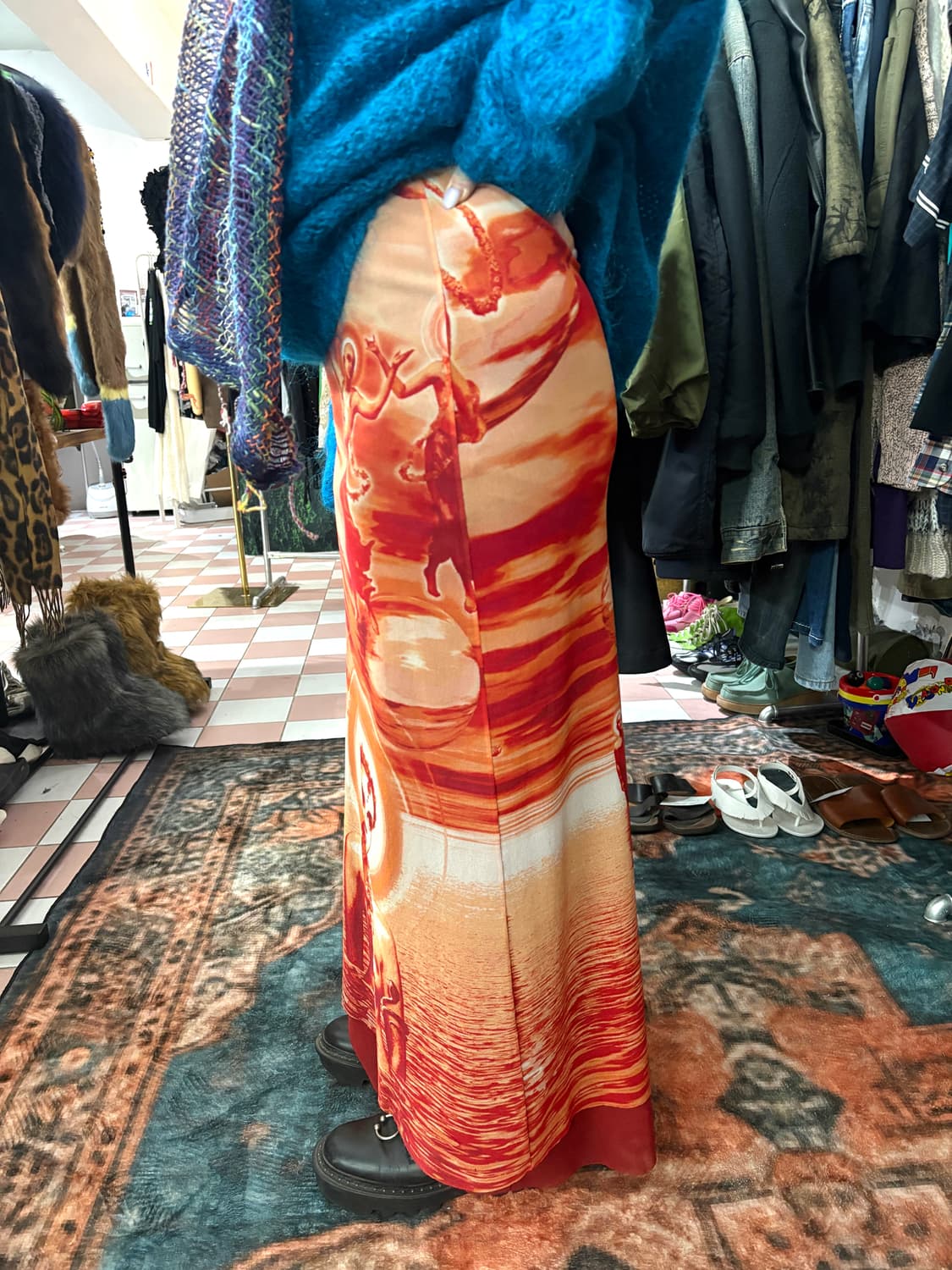 TTF✳️90-00’s 장폴고티에 아카이브 메쉬 롱스커트 상품이미지5