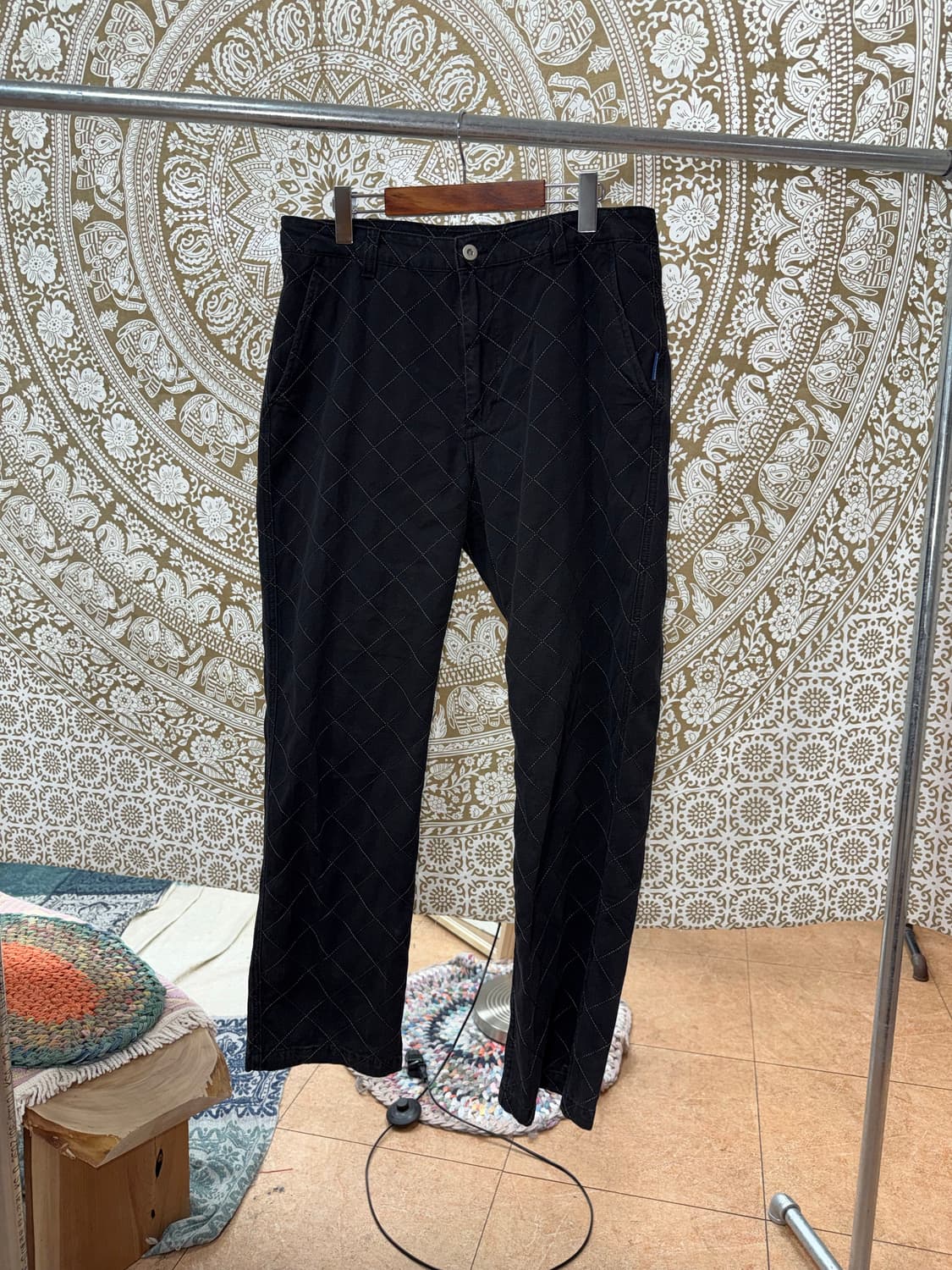 예스아이씨 스트릿 와플 스티치 코튼팬츠  상품이미지3