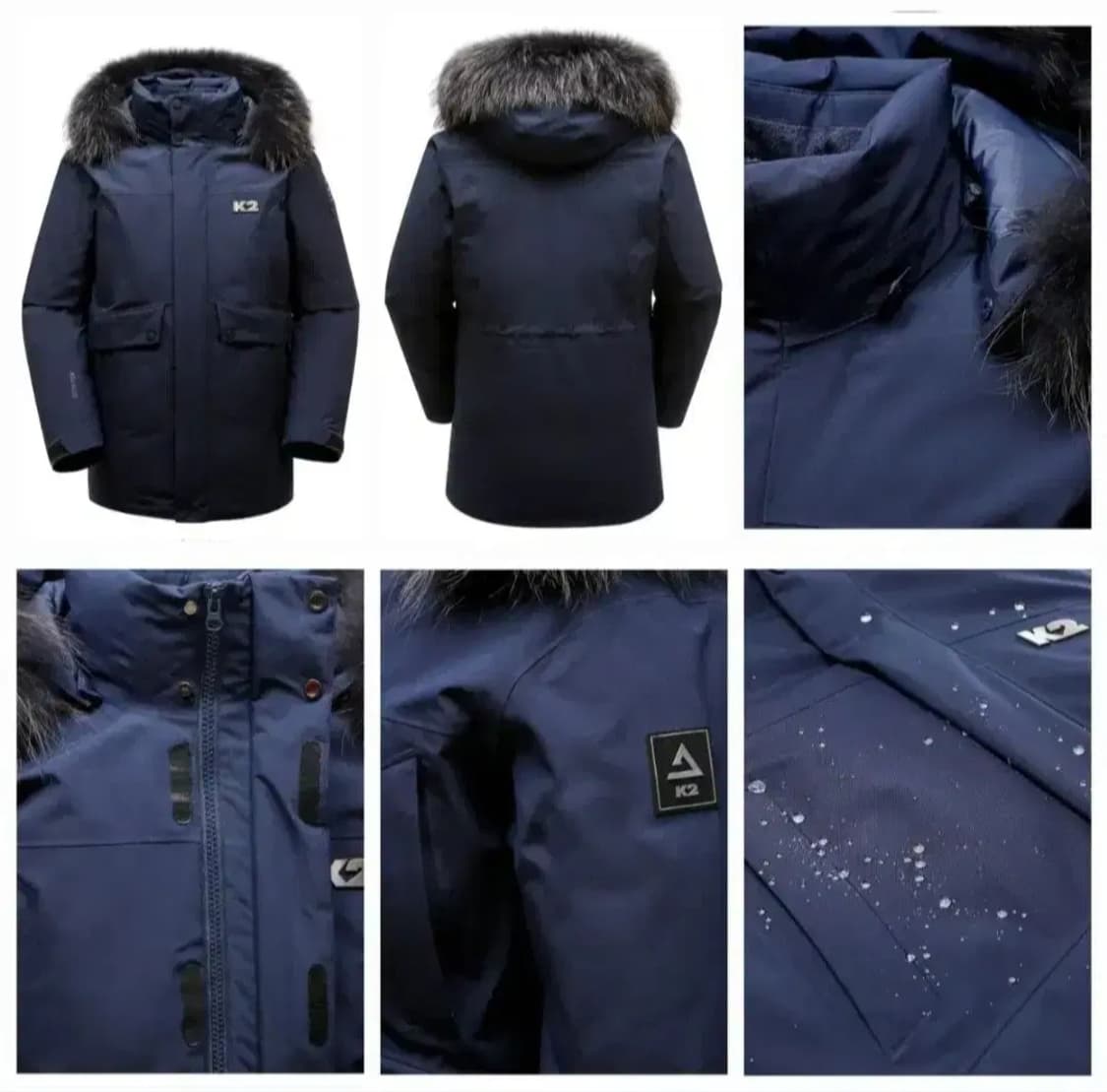 (새제품)K2패딩 고어텍스 방수,방풍 구스다운 공용90(블랙,베이지,네이 상품이미지9