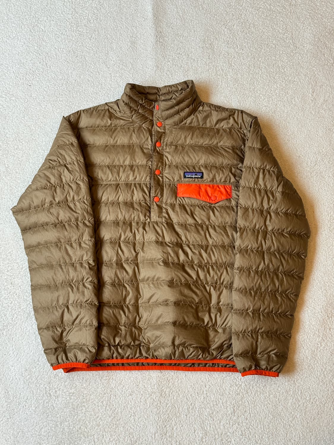 파타고니아 다운 스냅 티 브라운/오렌지 상품이미지1