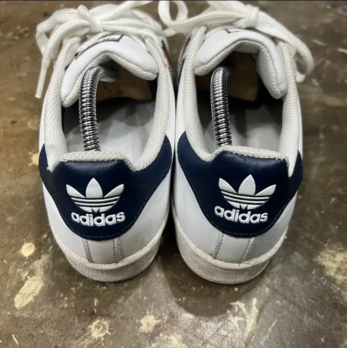 240) 아디다스 슈퍼스타 파운데이션 흰곤빨 스니커즈 운동화 상품이미지4