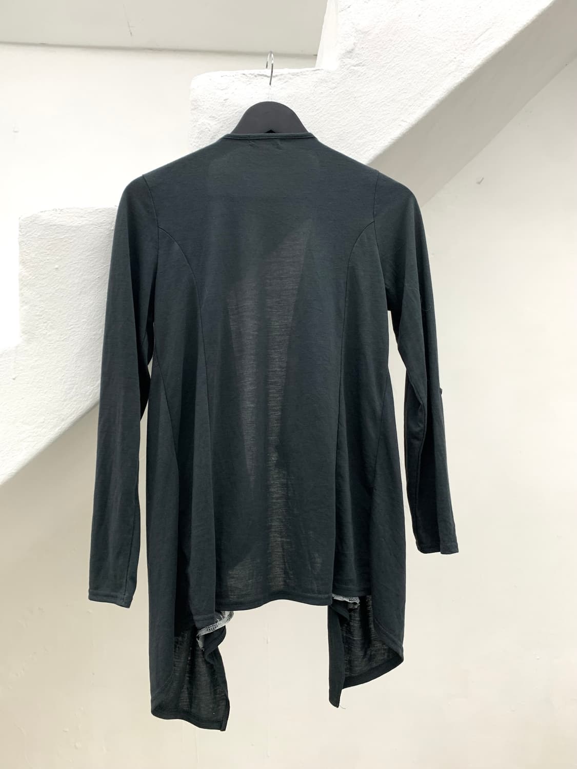 Leopard detail draped cardigan   상품이미지6