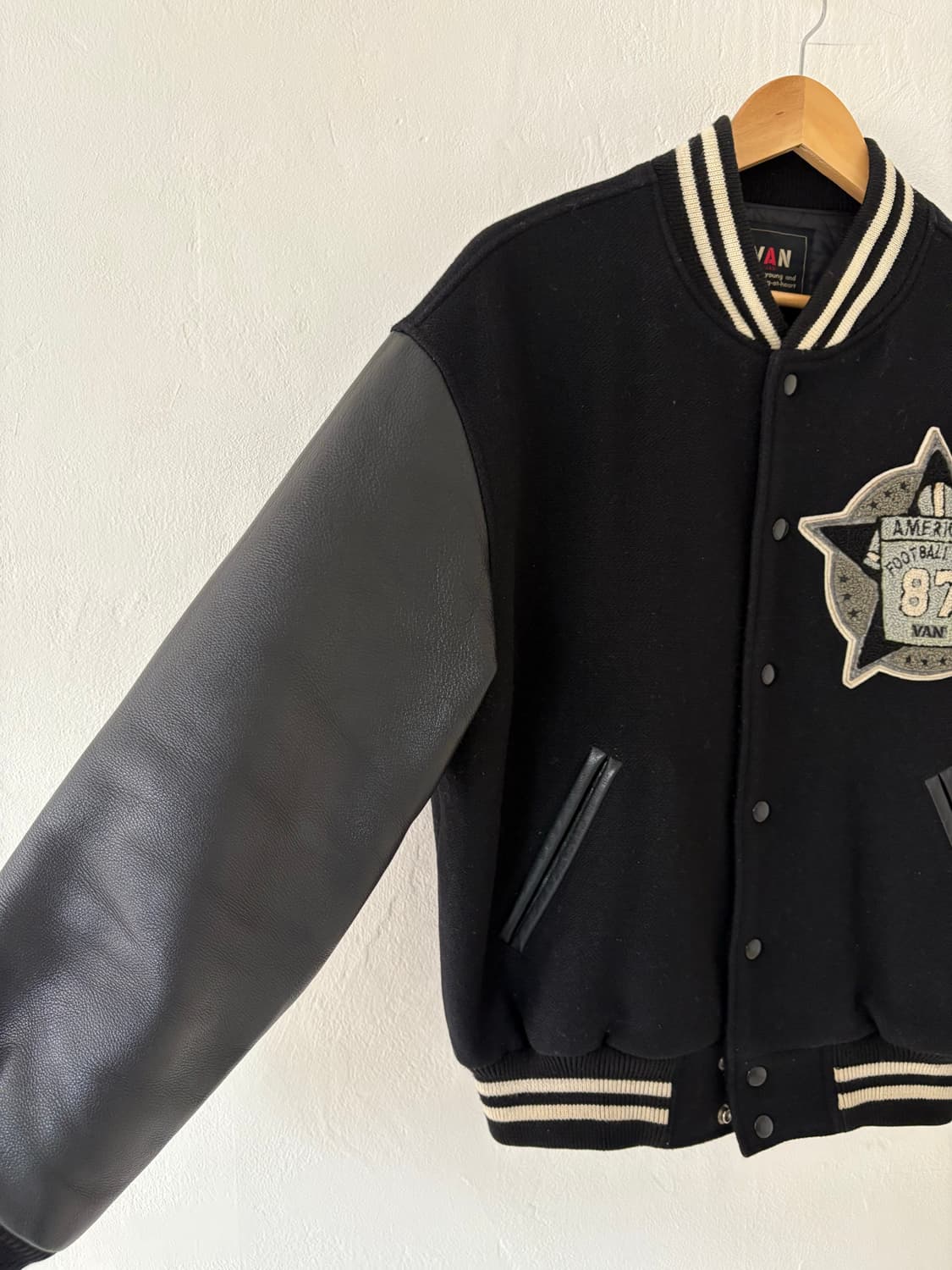 80's Van Jacket american football Letter 상품이미지2