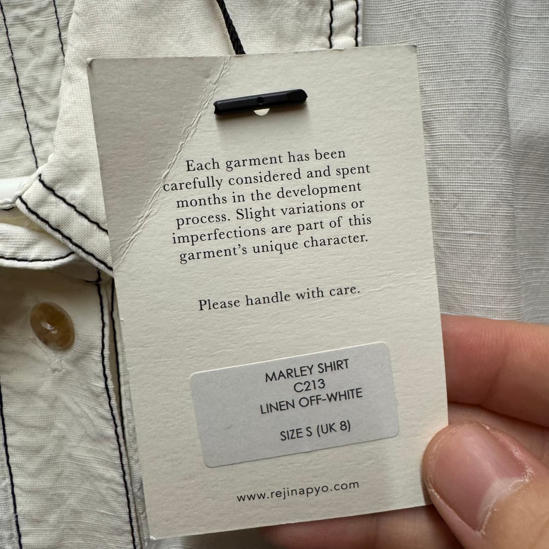 (새상품) 레지나표 린넨셔츠  상품이미지3