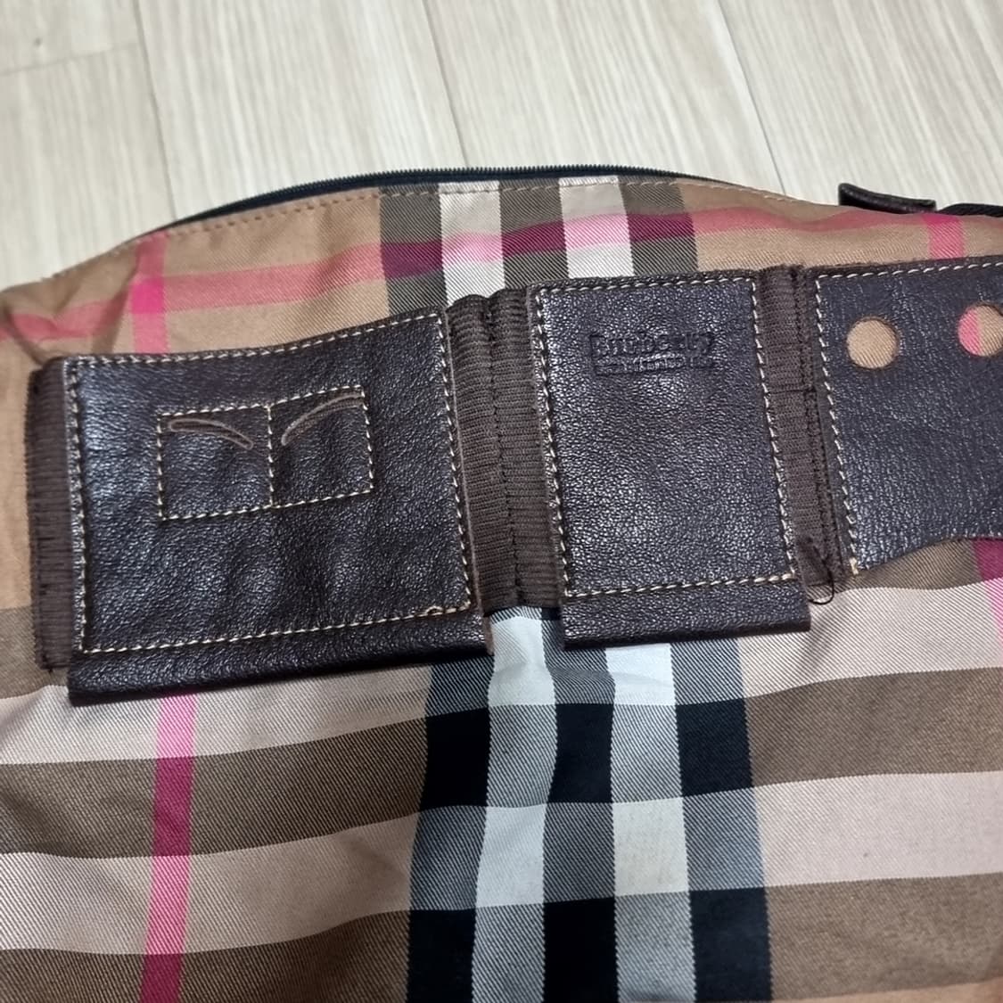 빈티지 버버리 브라운 가죽 숄더백 상품이미지6