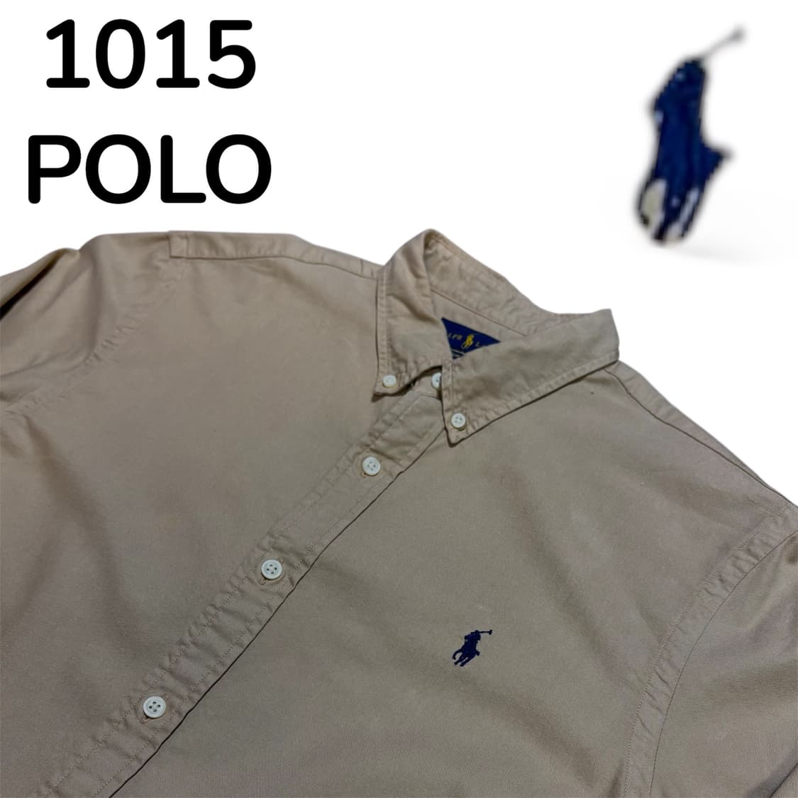 폴로 스몰 로고 슬림핏 솔리드 셔츠 브라운 L 상품이미지4