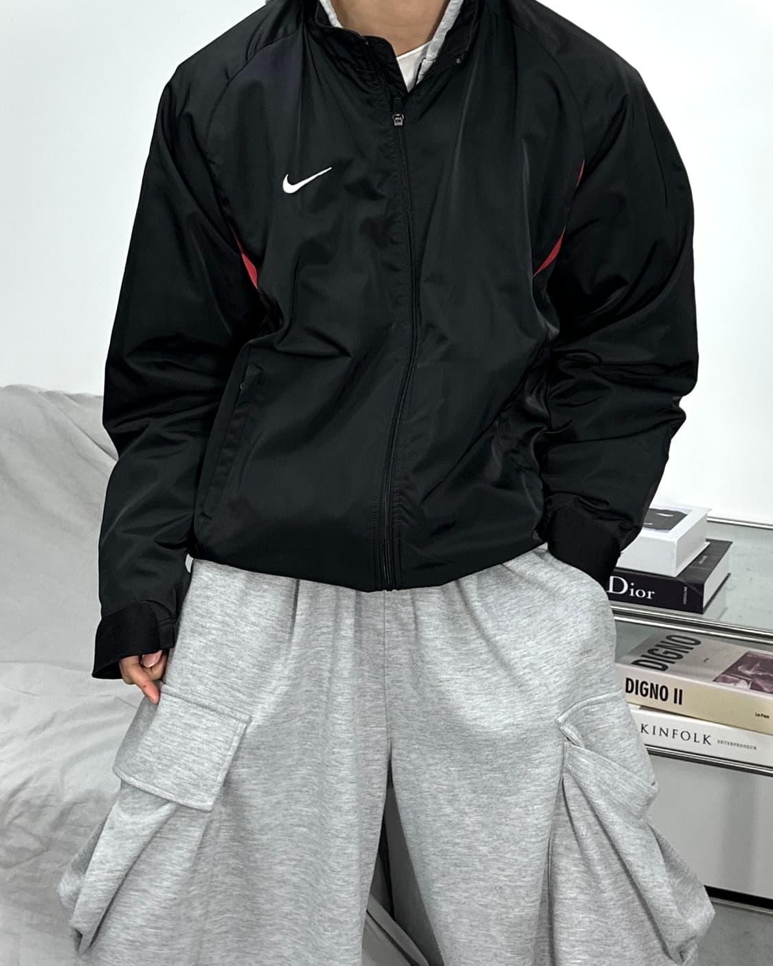나이키 00s 블랙 바람막이 L 상품이미지2