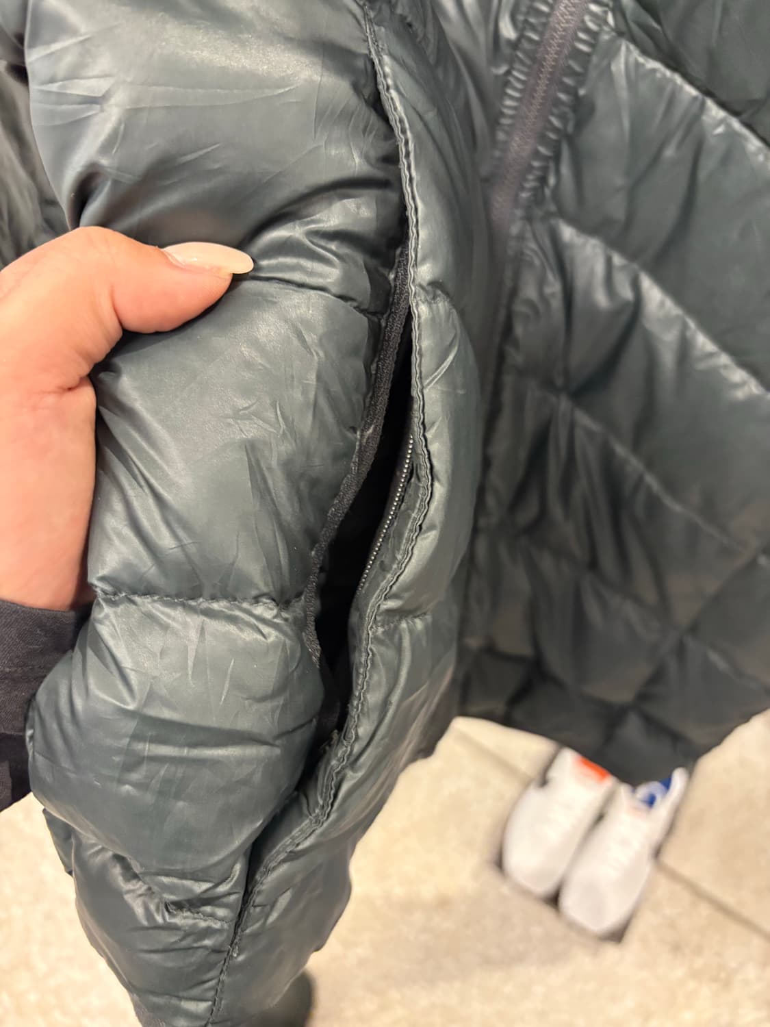 Nike orange logo padding jacket 상품이미지2