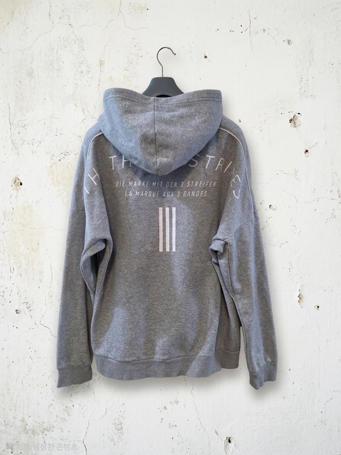 아디다스 회색  후드집업 L 상품이미지2