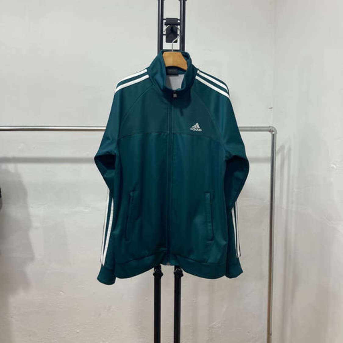 아디다스(Adidas) 블루이시 그린 트랙탑 져지 집업 상품이미지2