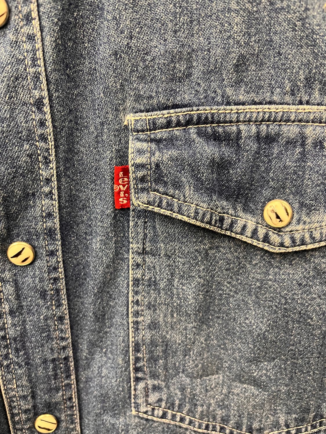 리바이스 웨스턴 데님 셔츠 L 상품이미지2