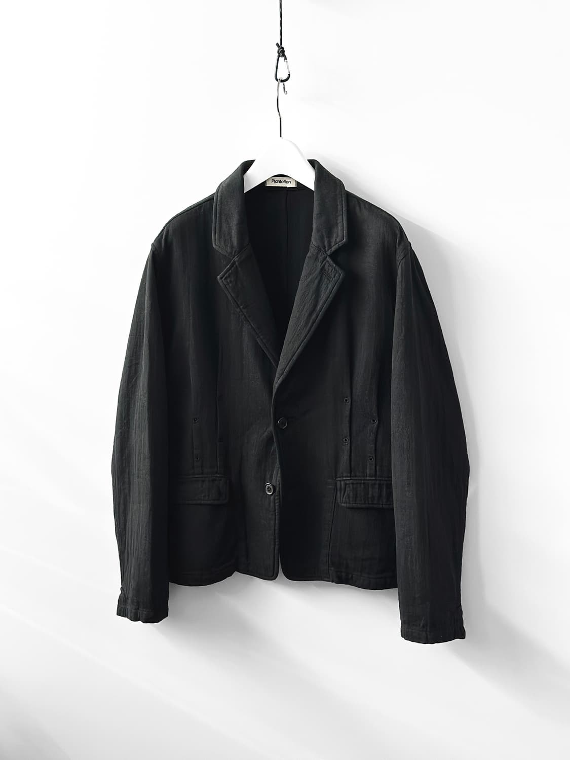 90~00s 플랜테이션 바이 이세이미야케 언더스테이티드 헤링본 자켓 상품이미지3