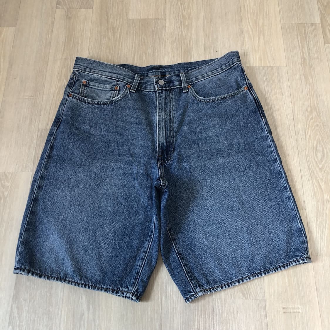 (36) 리바이스 Levi's 478 워시드 블루 배기 쇼츠 반바지 상품이미지1