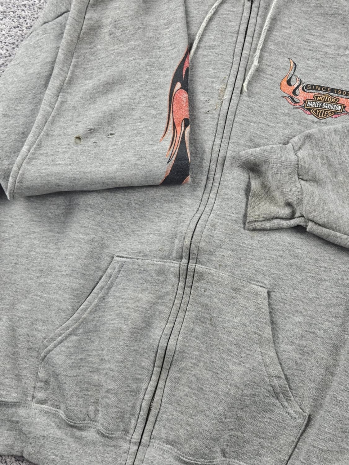 2002 할리데이비슨 엘크하트 플레임 후드집업 ( L추정 )/ 11318 상품이미지6