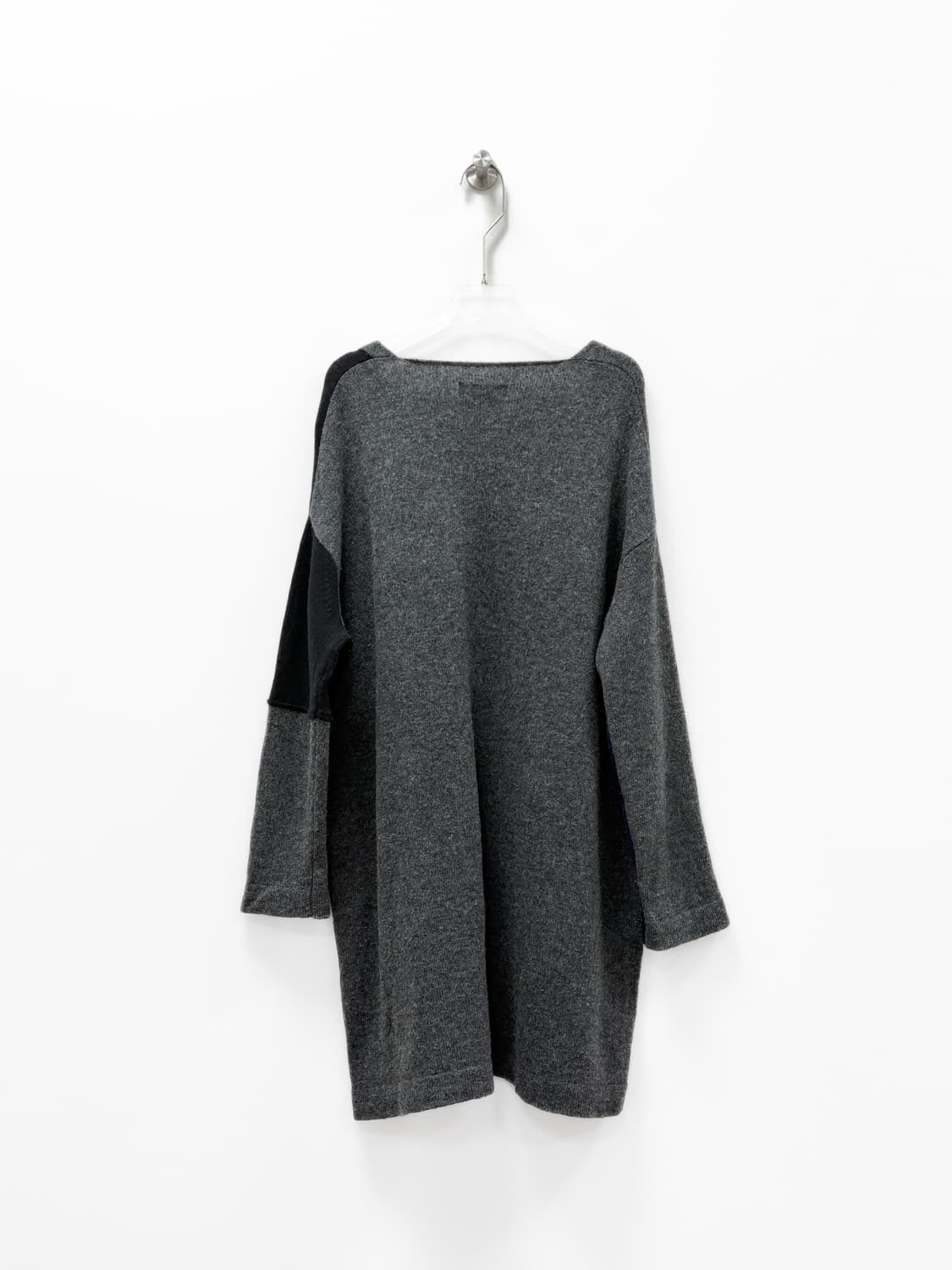 Y's 요지 야마모토 컬러 블록 비대칭 울 니트 튜닉 상품이미지3